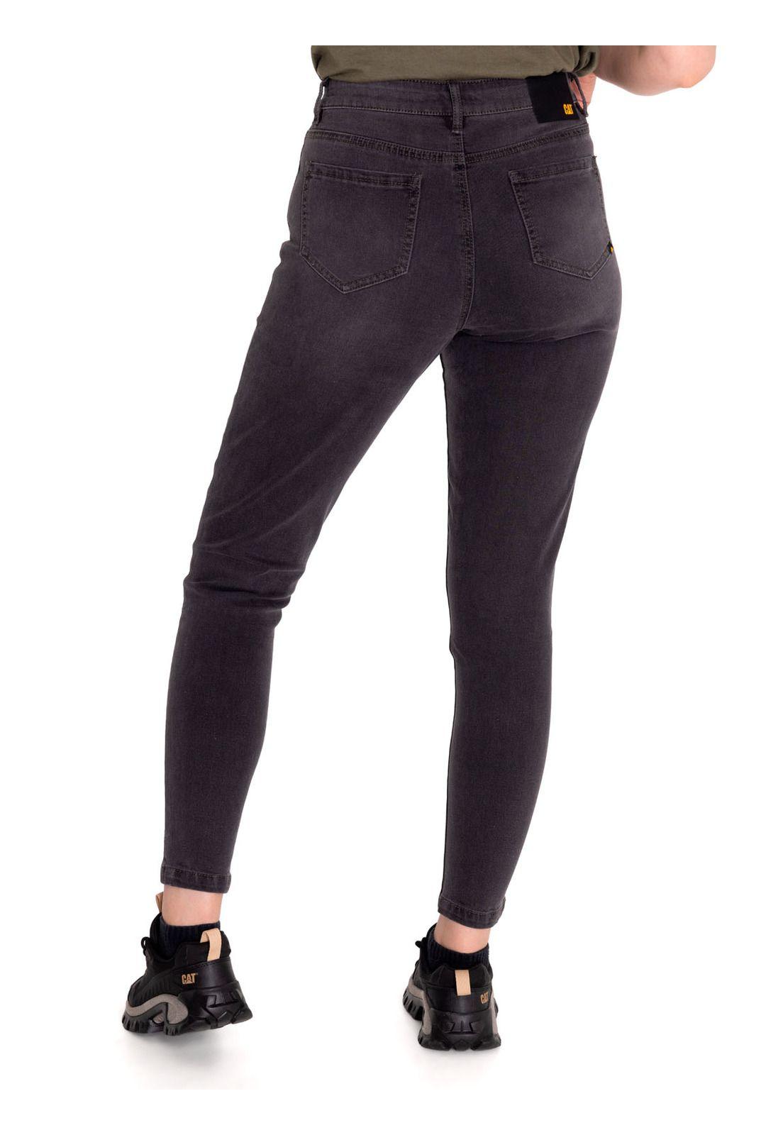 Jeans Denim Mujer Triblend Mid-Rise Skinny Gris CAT-3