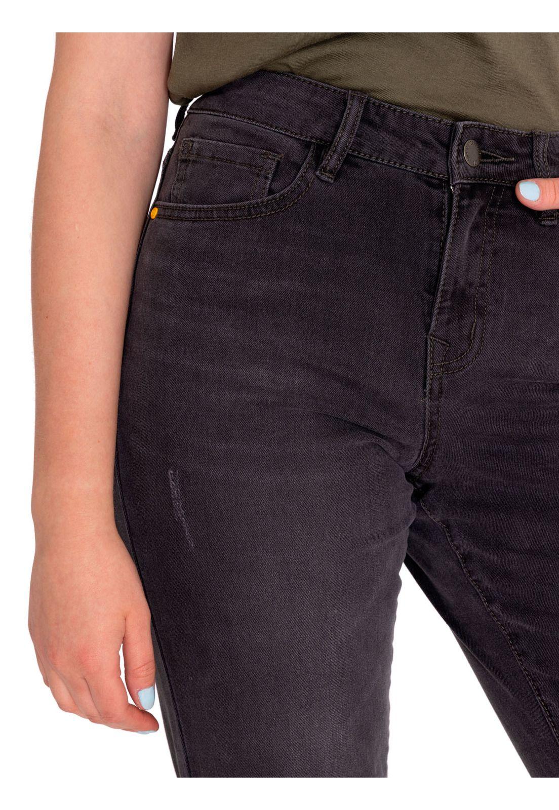 Jeans Denim Mujer Triblend Mid-Rise Skinny Gris CAT-4