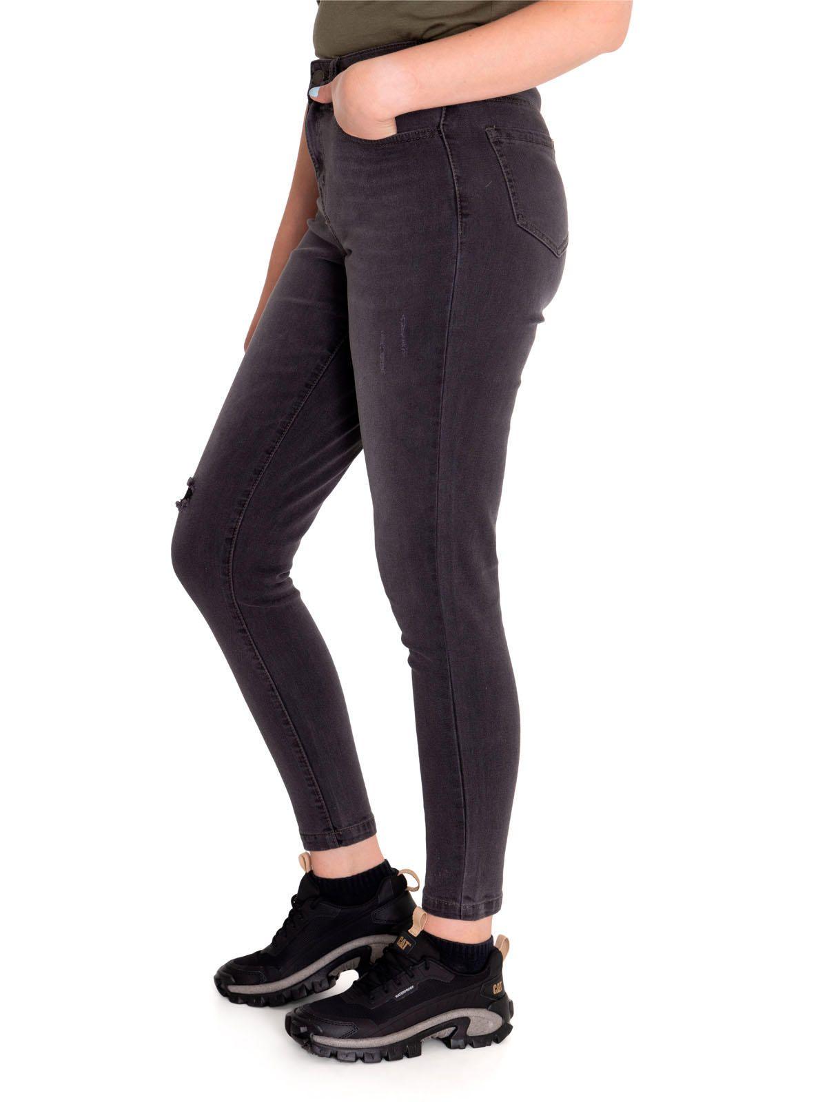 Jeans Denim Mujer Triblend Mid-Rise Skinny Gris CAT-1