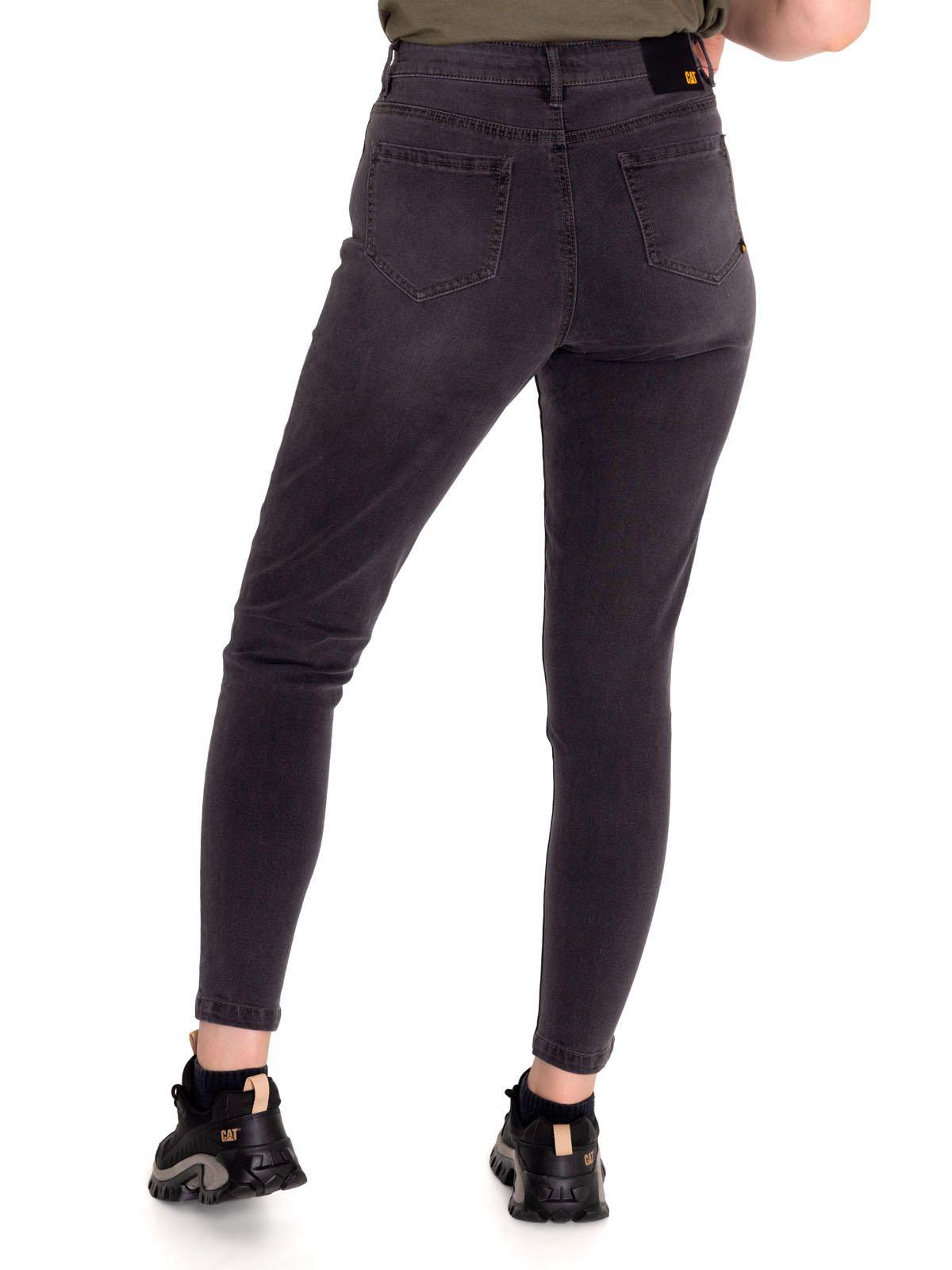 Jeans Denim Mujer Triblend Mid-Rise Skinny Gris CAT-3