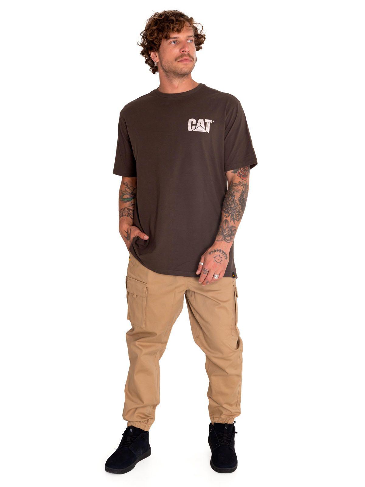 Polera Manga Corta Unisex Heavyweight Washed Café-5