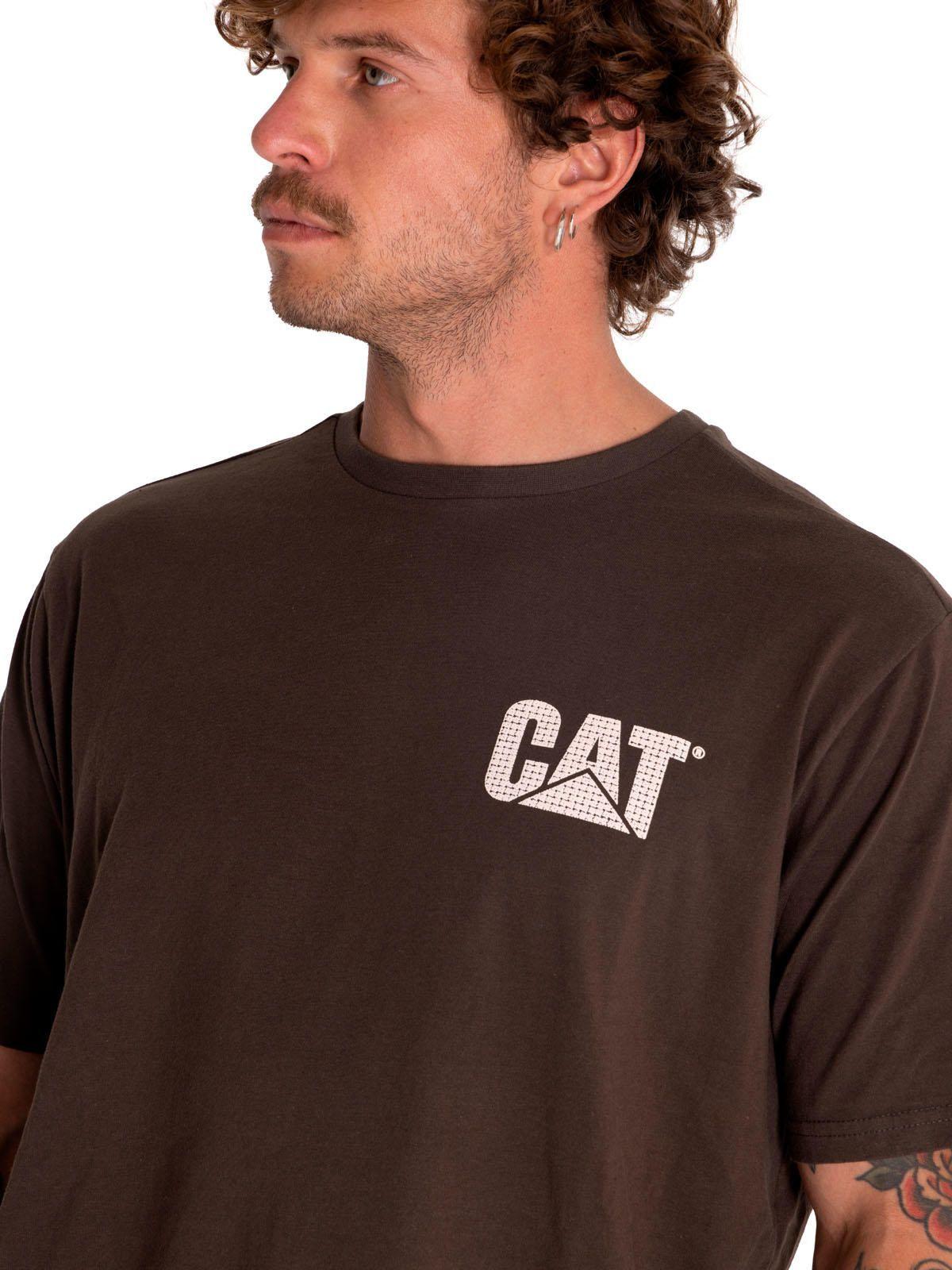 Polera Manga Corta Unisex Heavyweight Washed Café-4