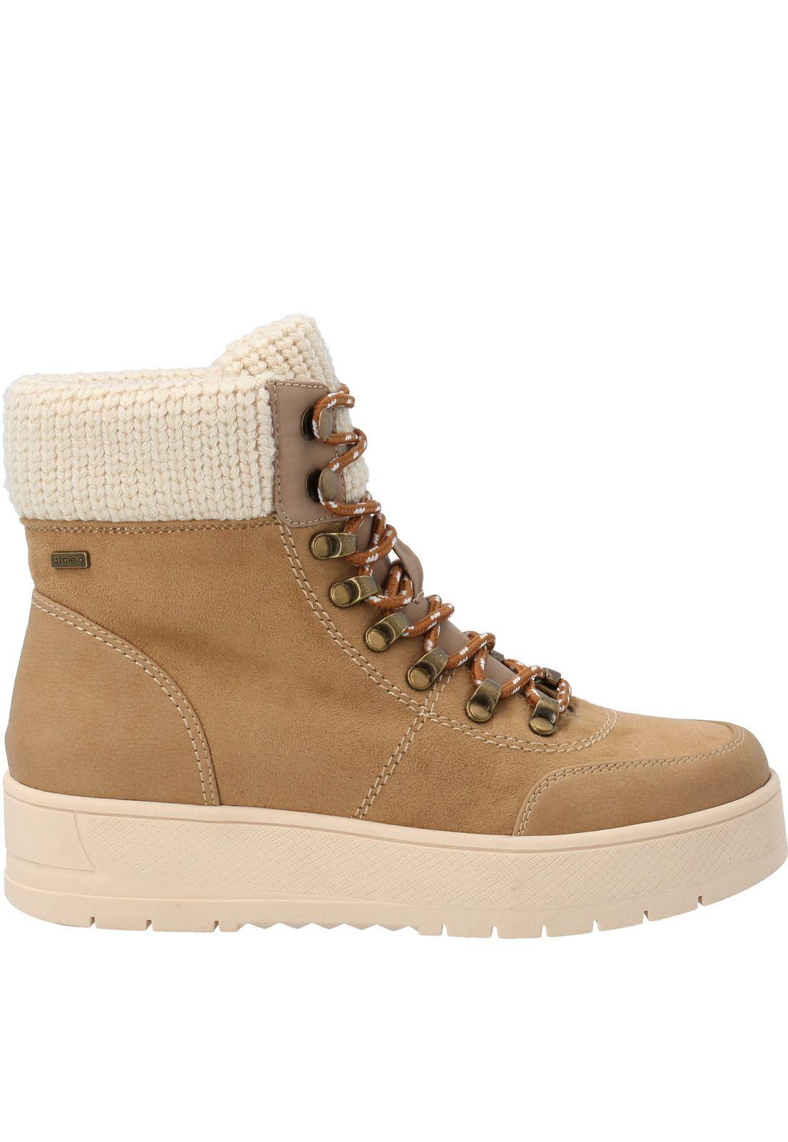 Botin Mujer Eaton Camel-1