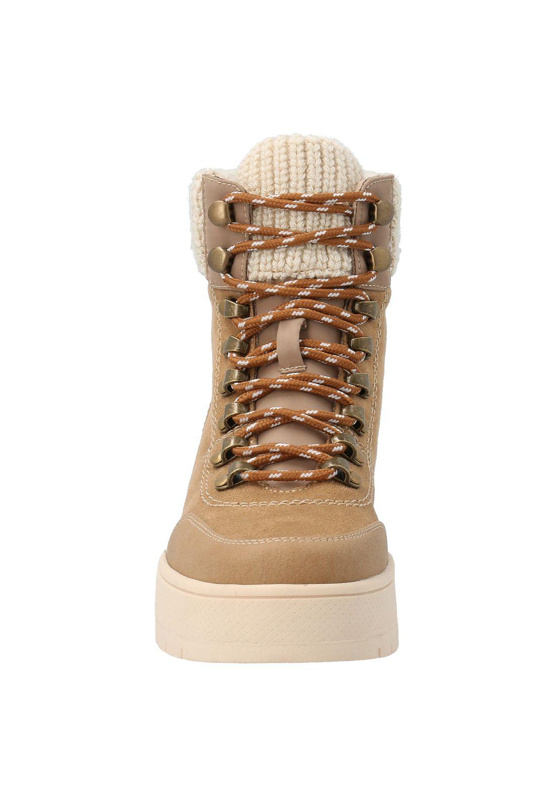 Botin Mujer Eaton Camel-2