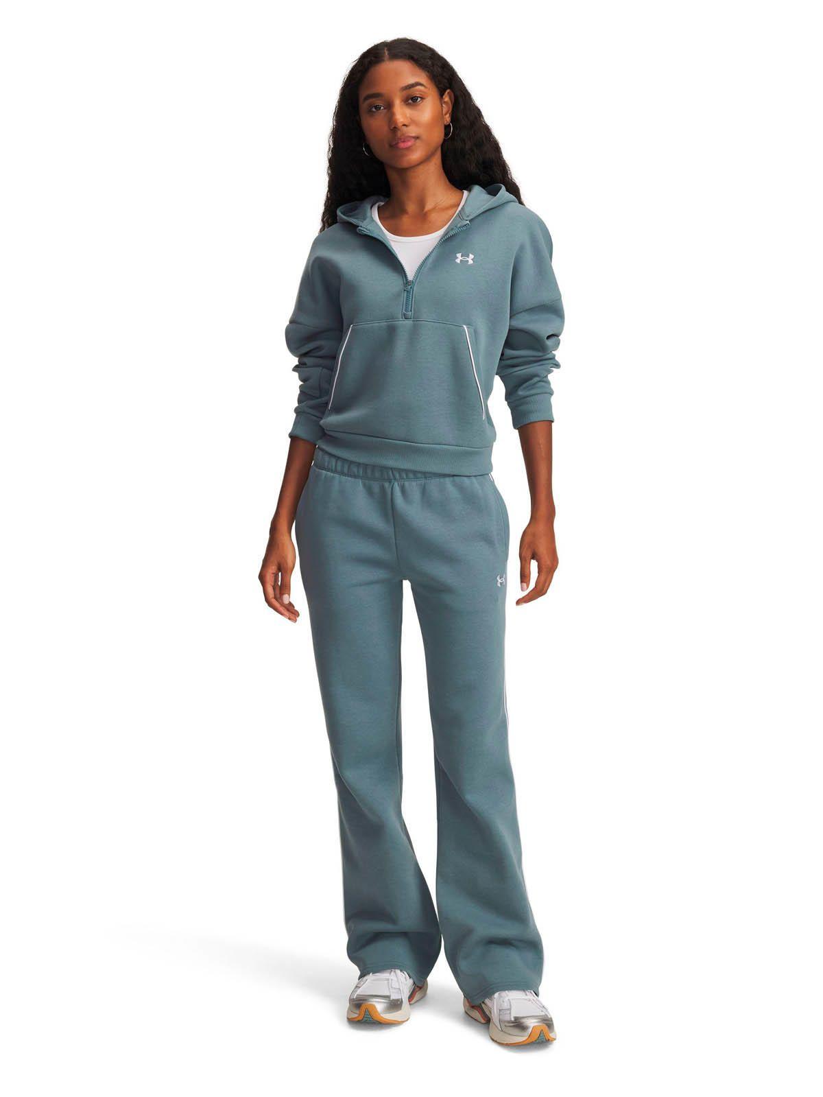 Pantalón Lifestyle  mujer Rival Fleece Piped azul -3