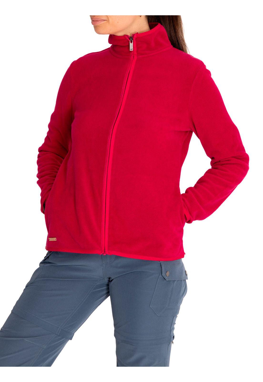 Polar Fibras Recicladas Mujer Adria Rojo-5