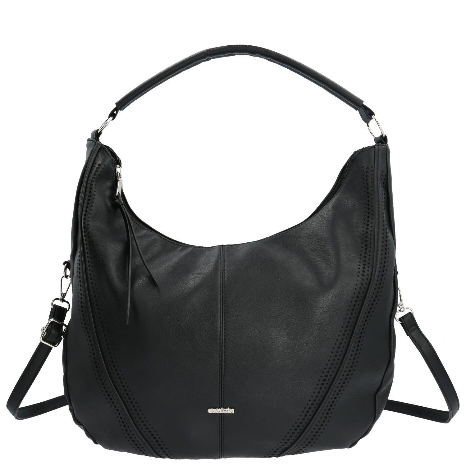 Cartera Lorraine Hobo Negro Mujer-4