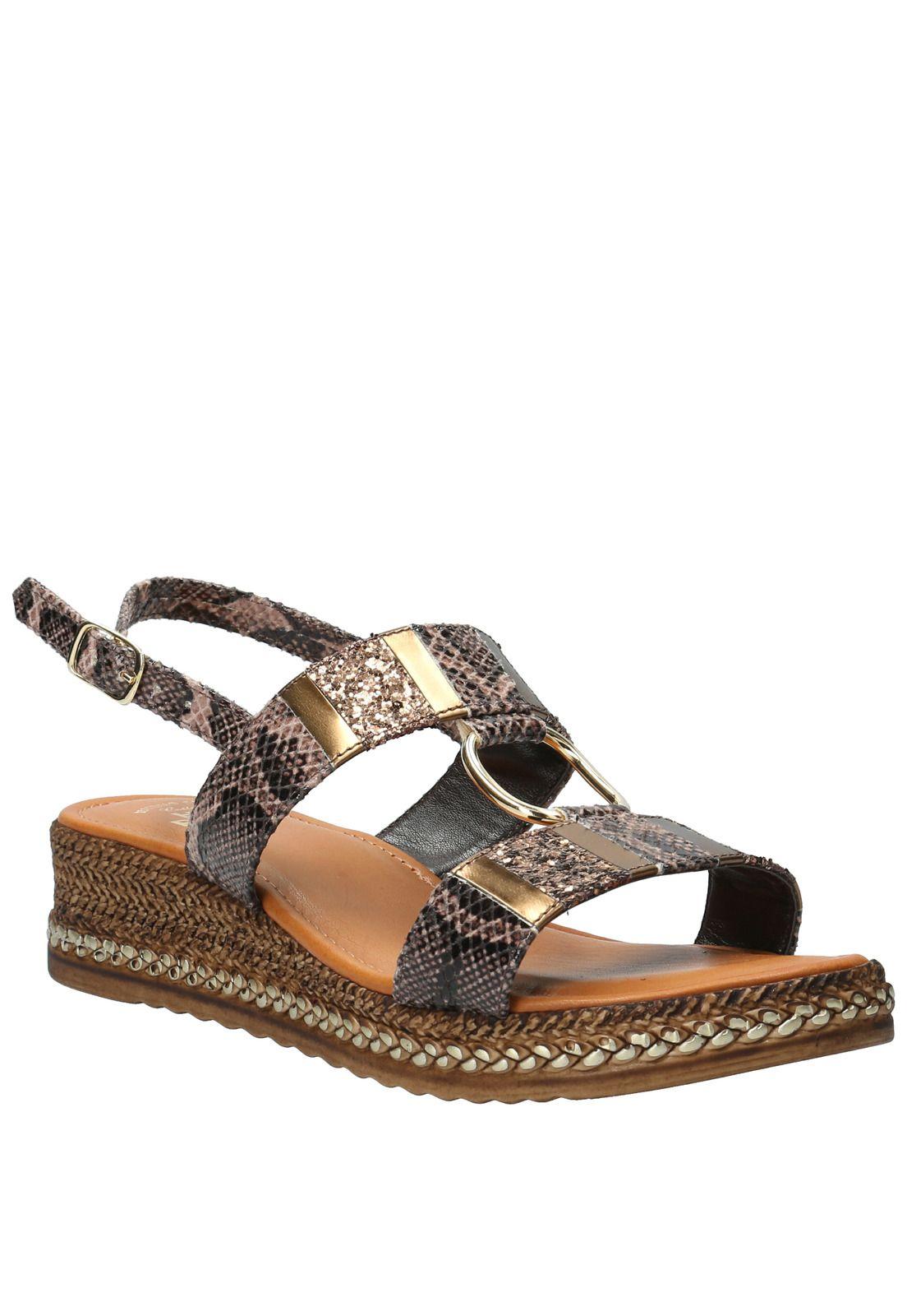 Sandalia Mujer Brenda Café Oscuro-0