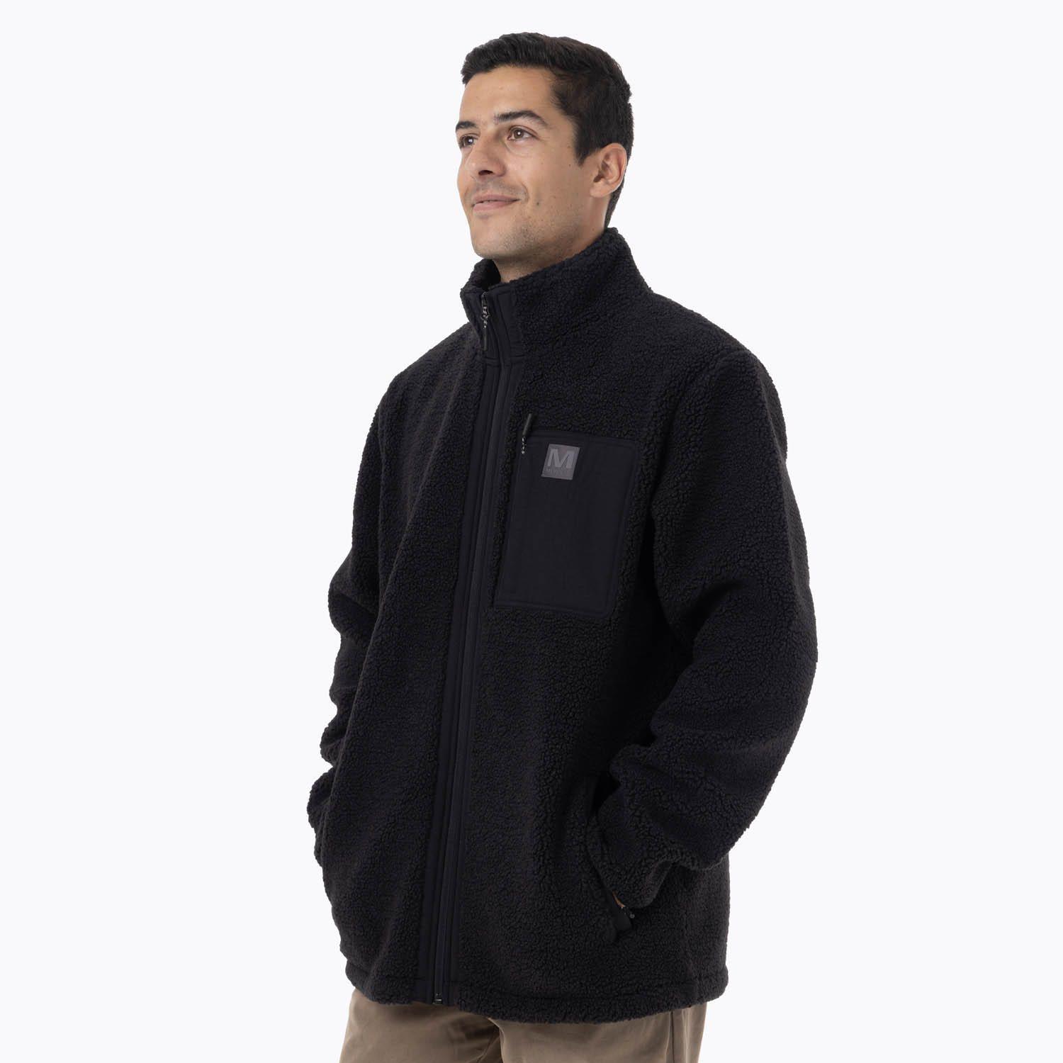 Polar Hombre Retro Pile Sherpa Negro-1
