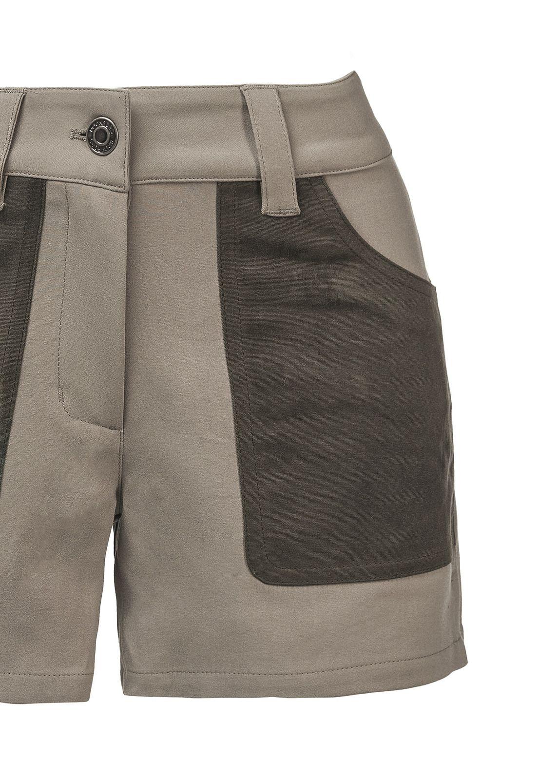Short Wax Carcans Verde Oscuro Mujer-3