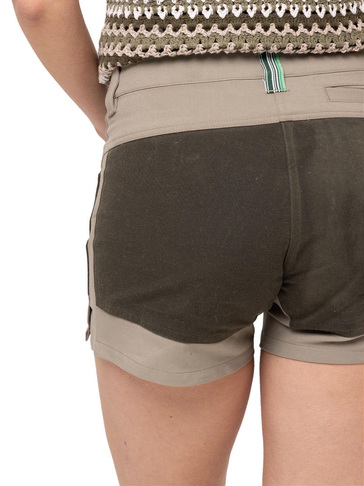 Short Wax Carcans Verde Oscuro Mujer-6