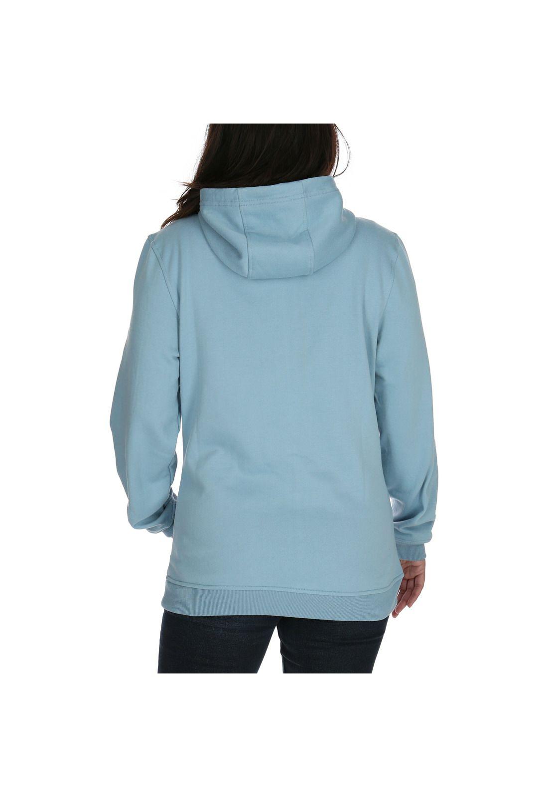 Polerón Mujer Trail Hoodie Azul-2