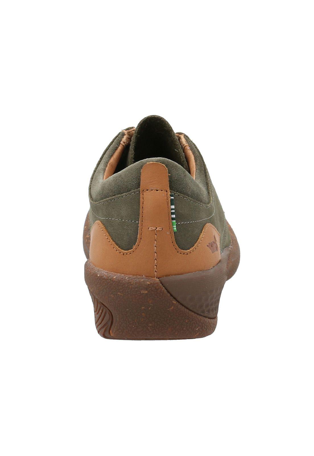 Zapato Slip On Cuero Mujer Arderin Verde -5