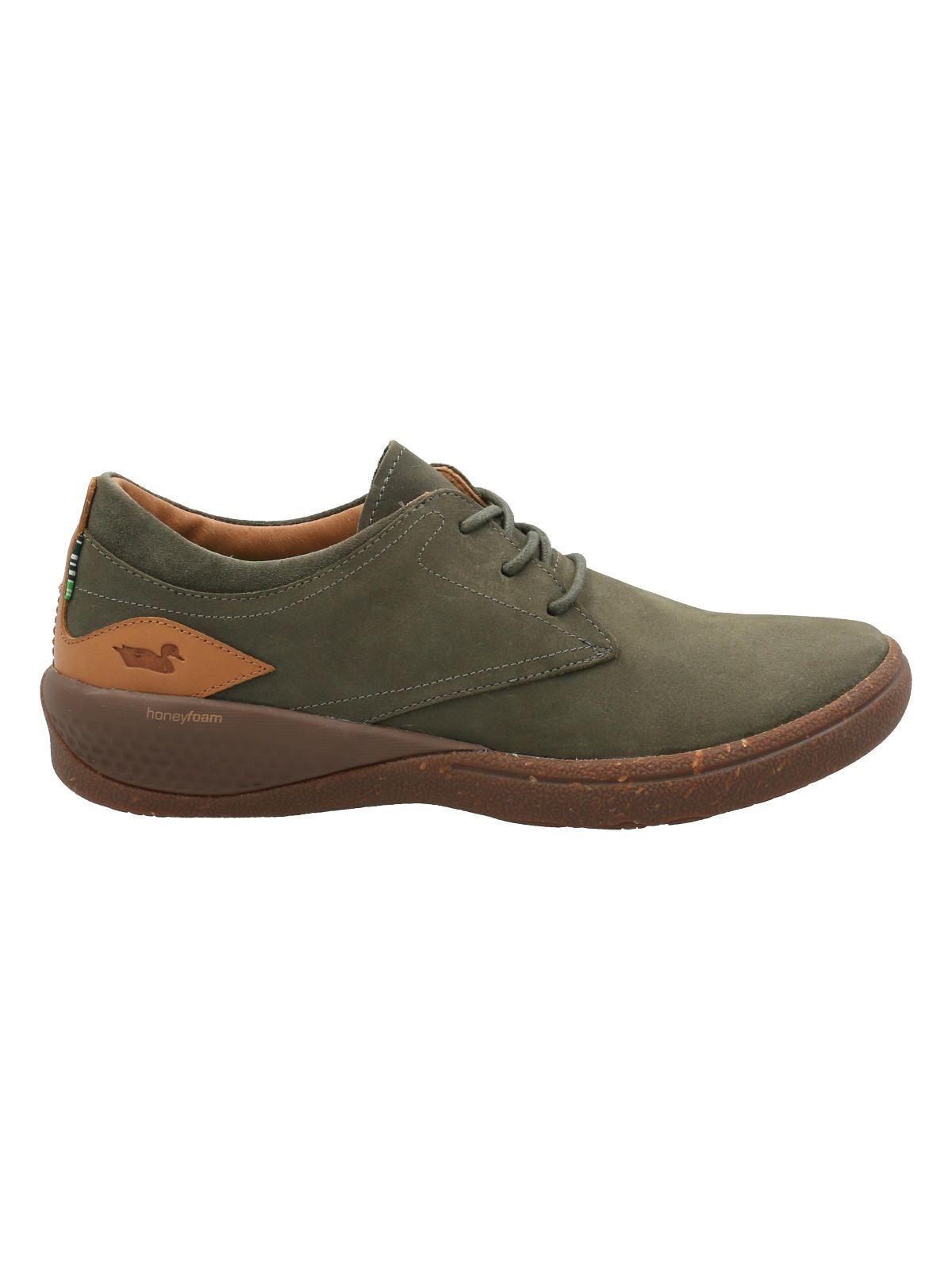 Zapato Slip On Cuero Mujer Arderin Verde -0