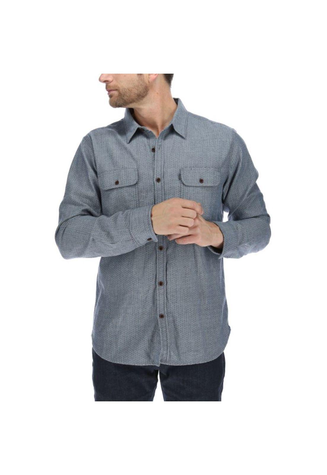 Camisa Ml Hombre Hammer L/S Shirt Azul-0