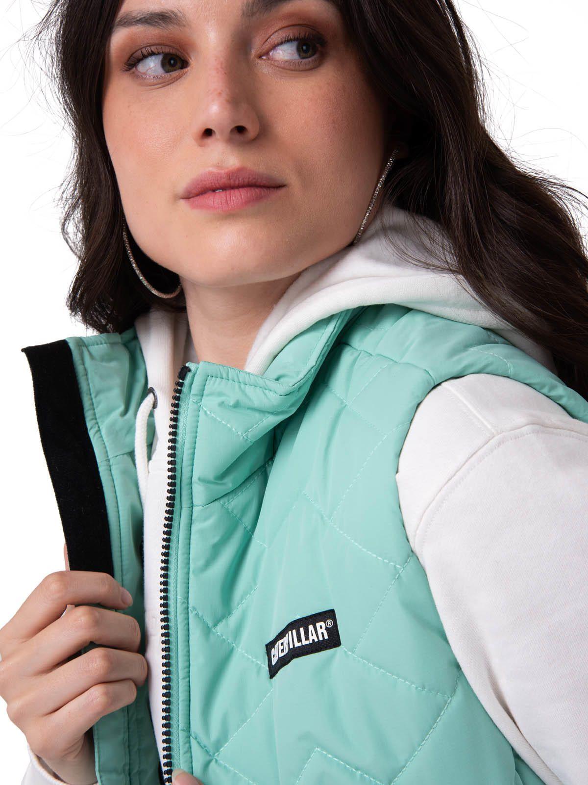 Parka Sin Mangas Mujer Mediumweight Verde-3