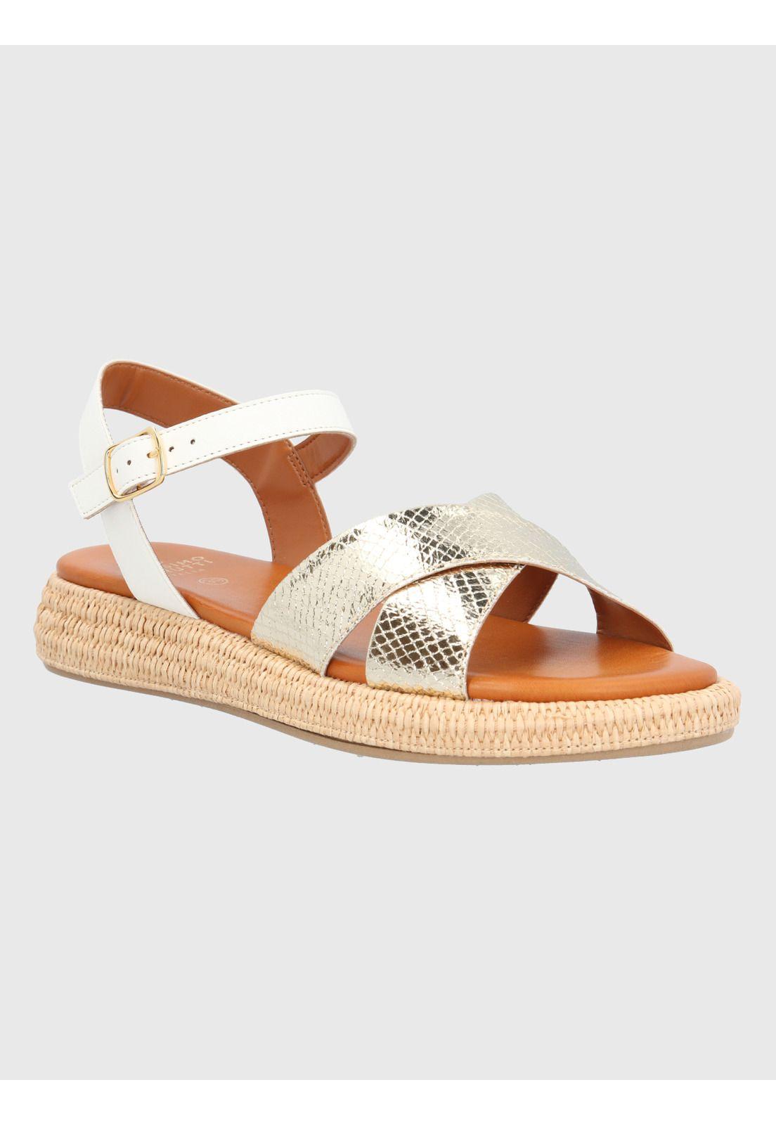 Sandalia Dorado Mujer Concetta -0