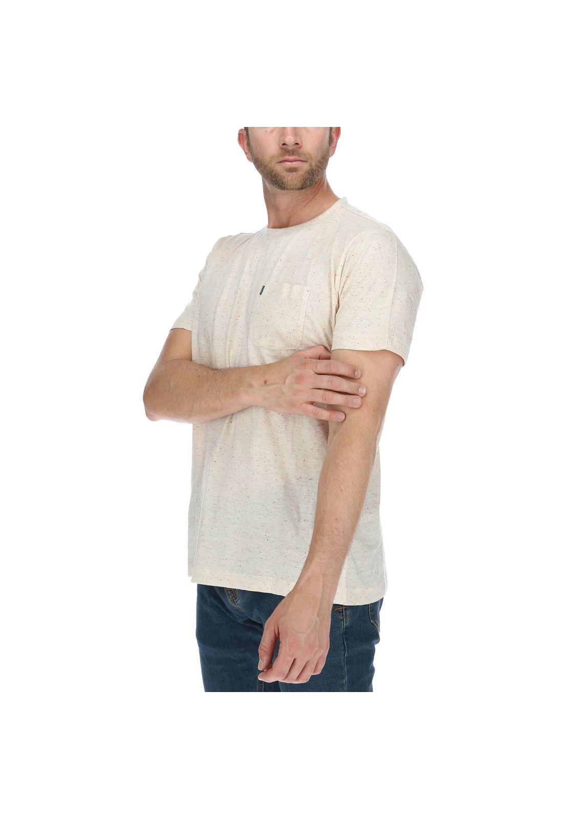 Polera Mc Hombre Neps Pocket S/S Tee Crema-1