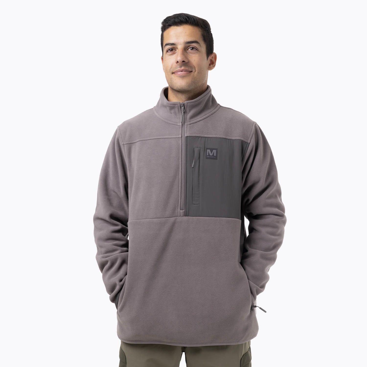 Polar Hombre D Snap Microfleece Gris Oscuro-0