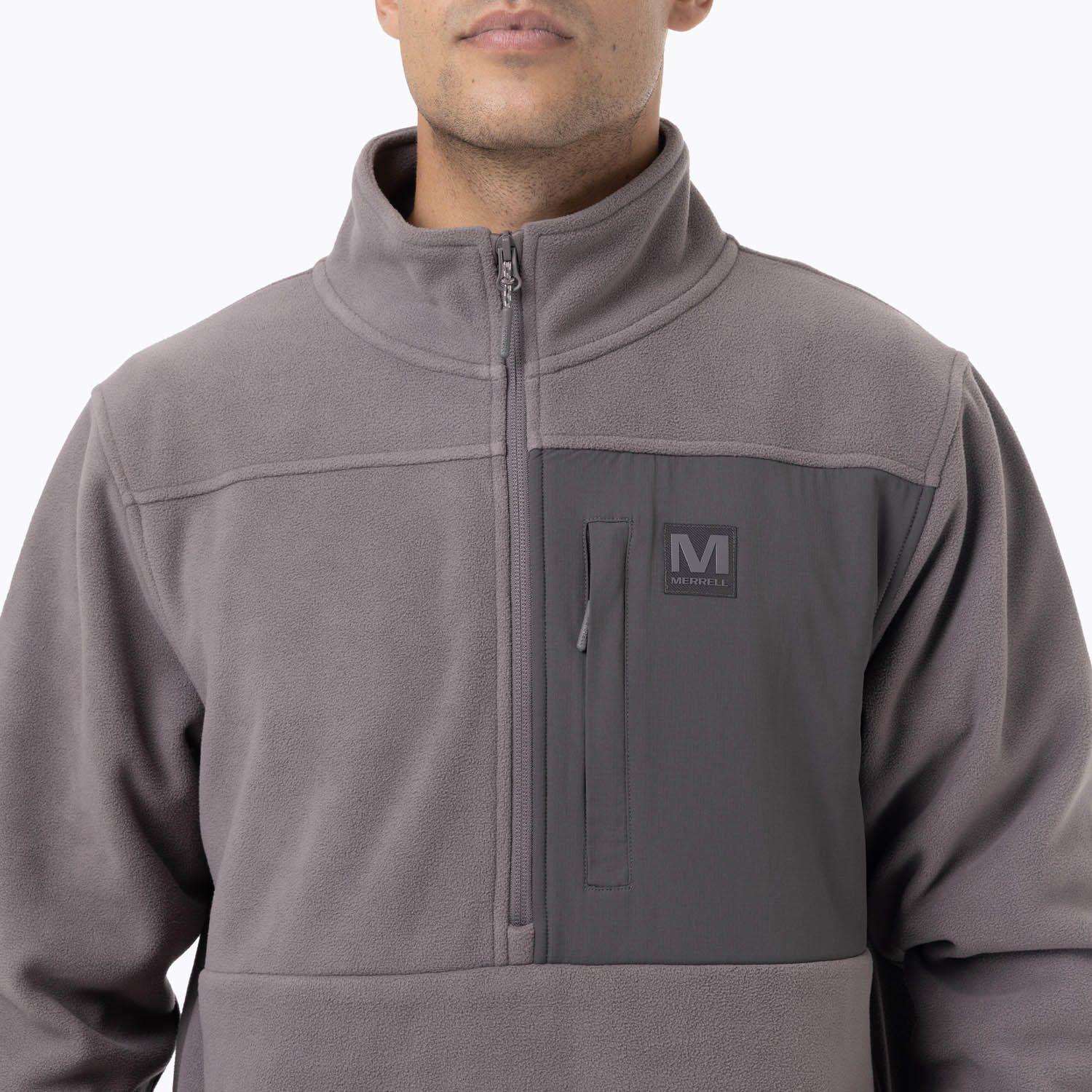 Polar Hombre D Snap Microfleece Gris Oscuro-4