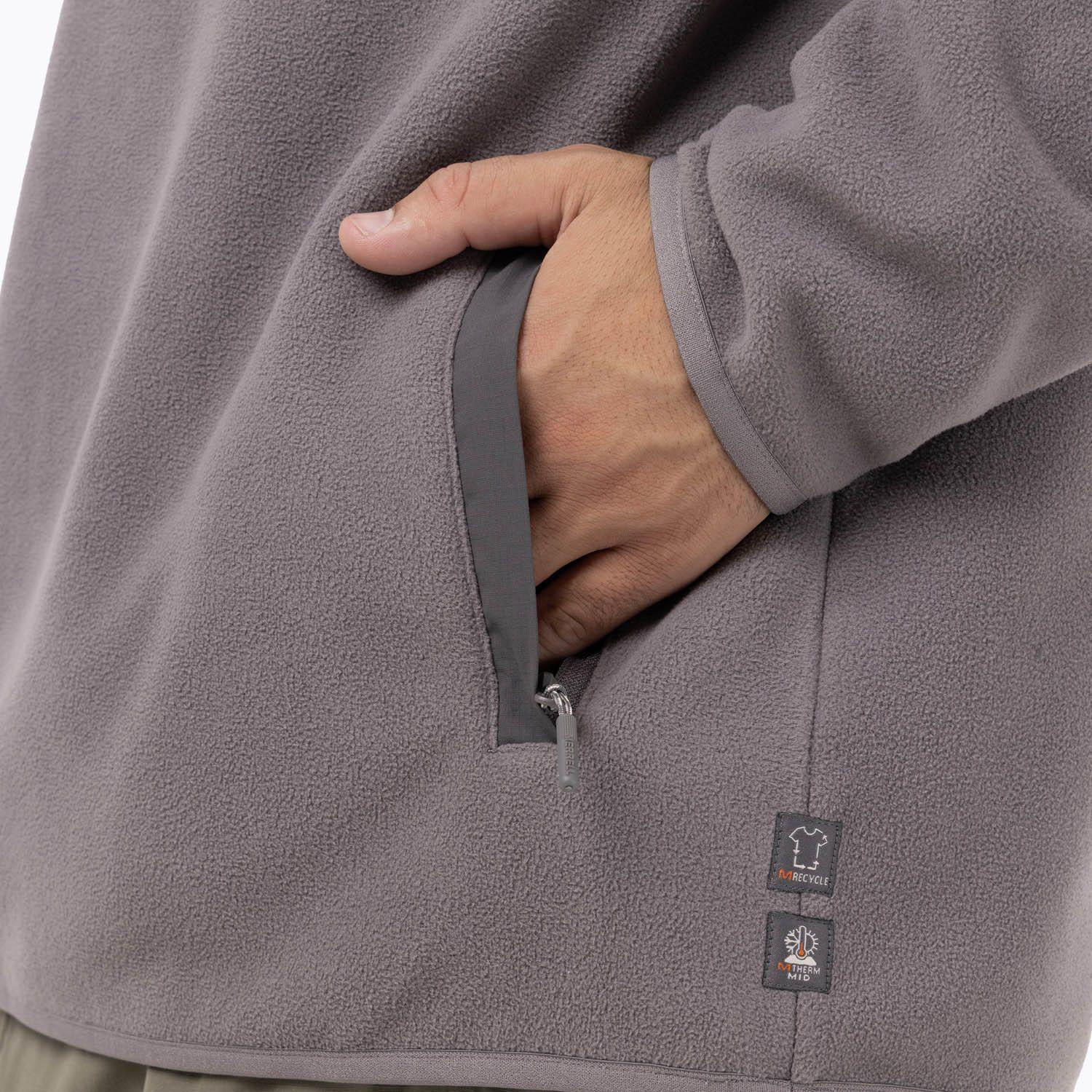 Polar Hombre D Snap Microfleece Gris Oscuro-6