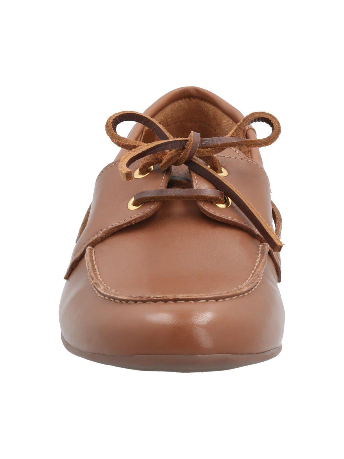 Mocasín Cuero Mujer Roberta Café-3