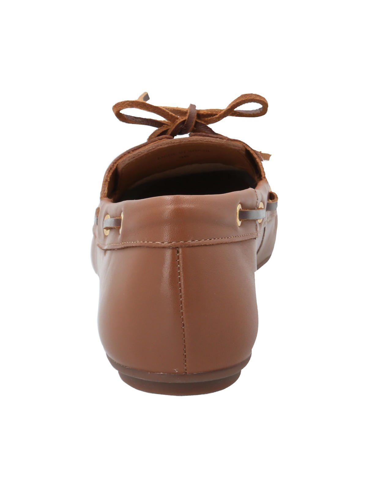 Mocasín Cuero Mujer Roberta Café-6