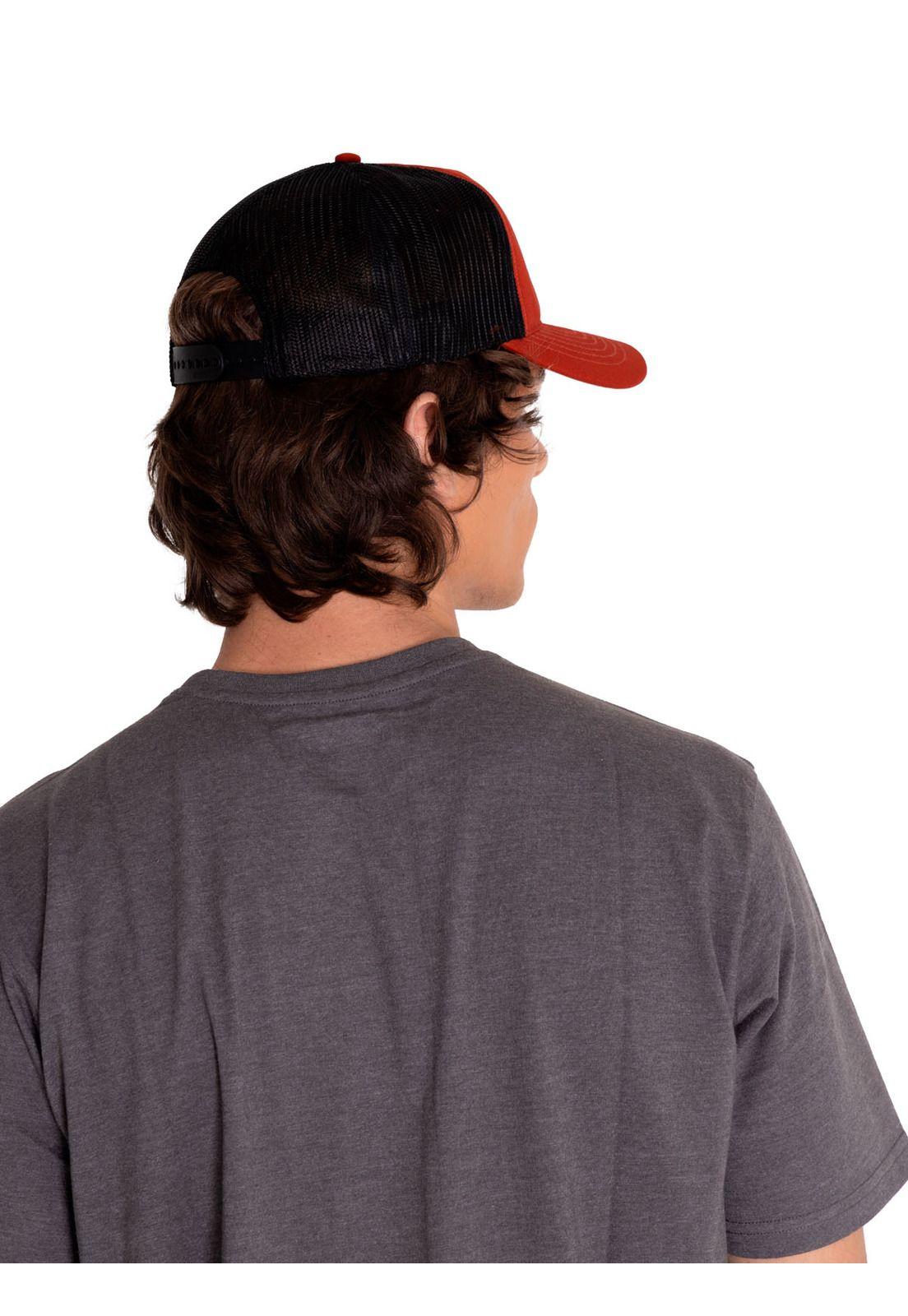 Jockey Rojo Cat Logo Mesh Back F Hombre-1