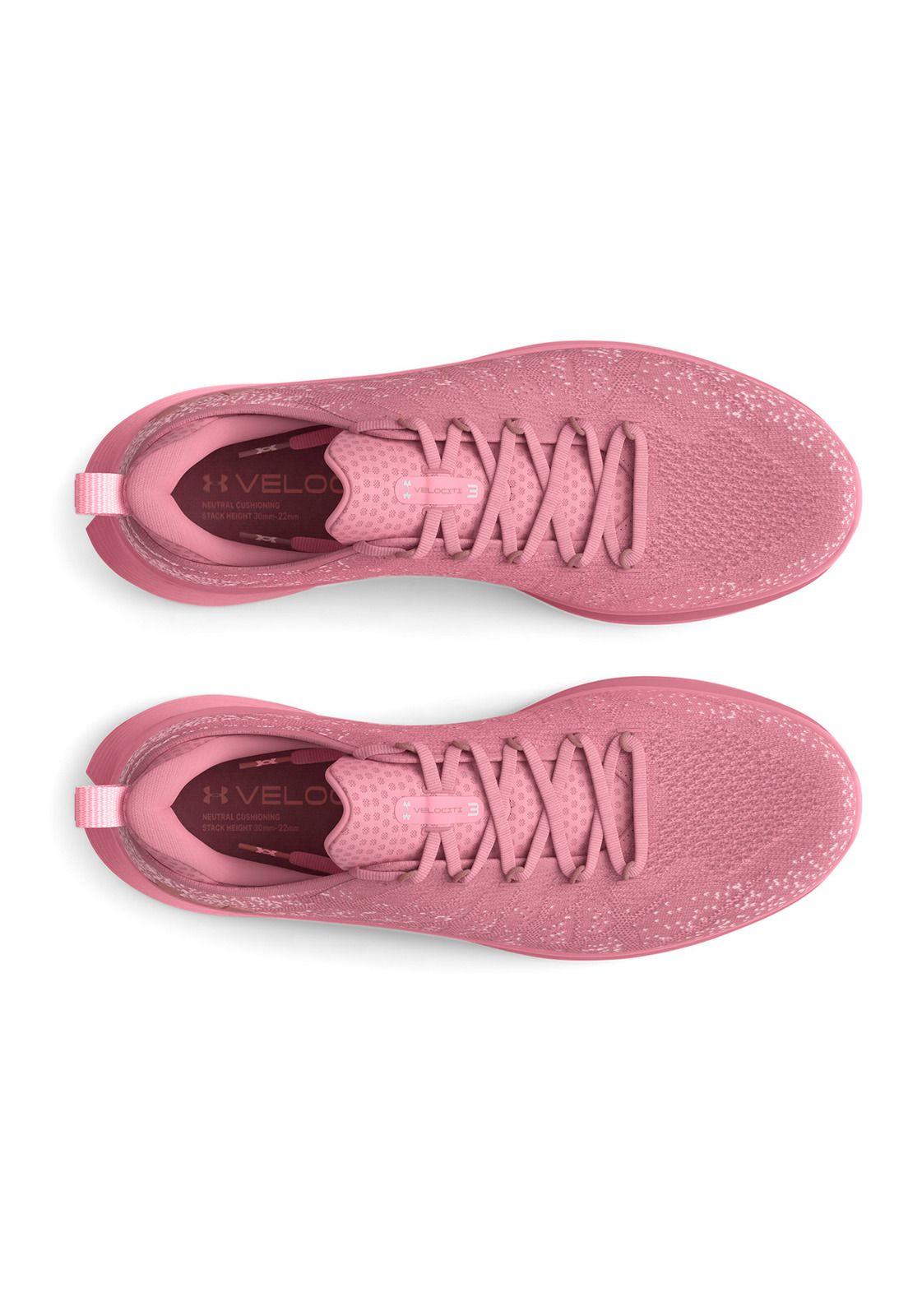 Zapatillas running UA Velociti 3 para mujer Palo Rosa-4