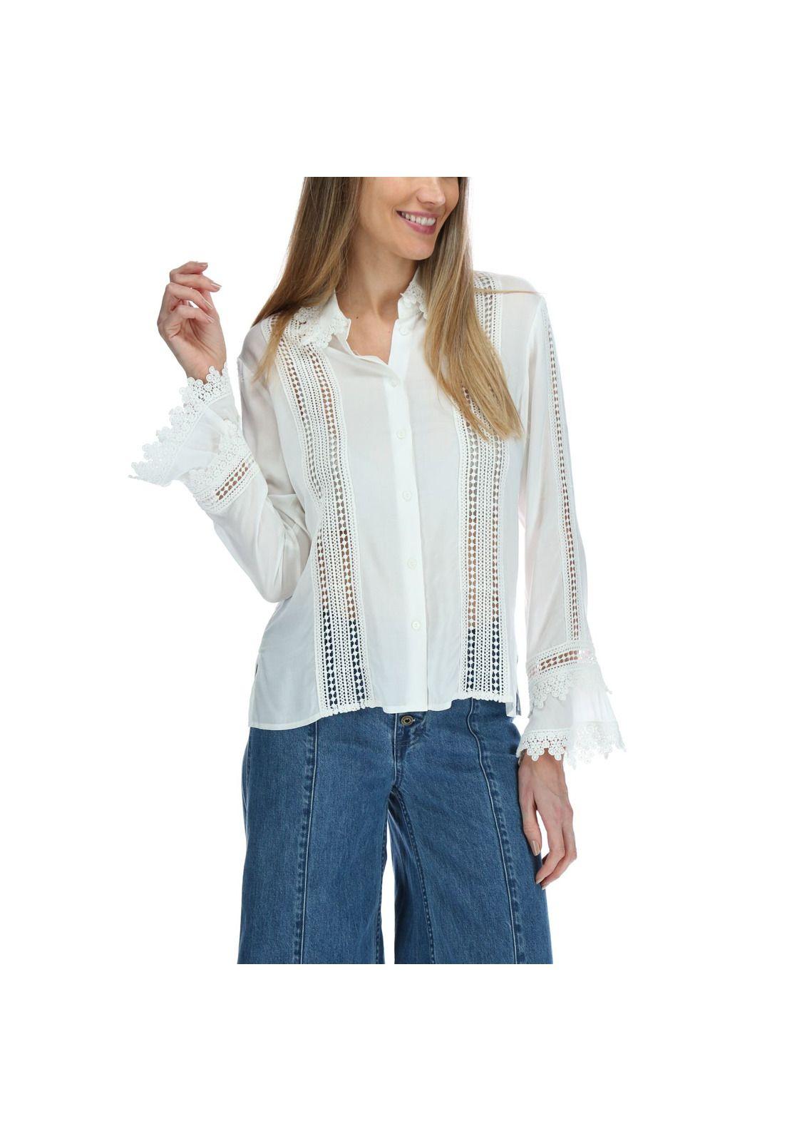 Blusa Manga Larga Mujer Amanda Crudo-0