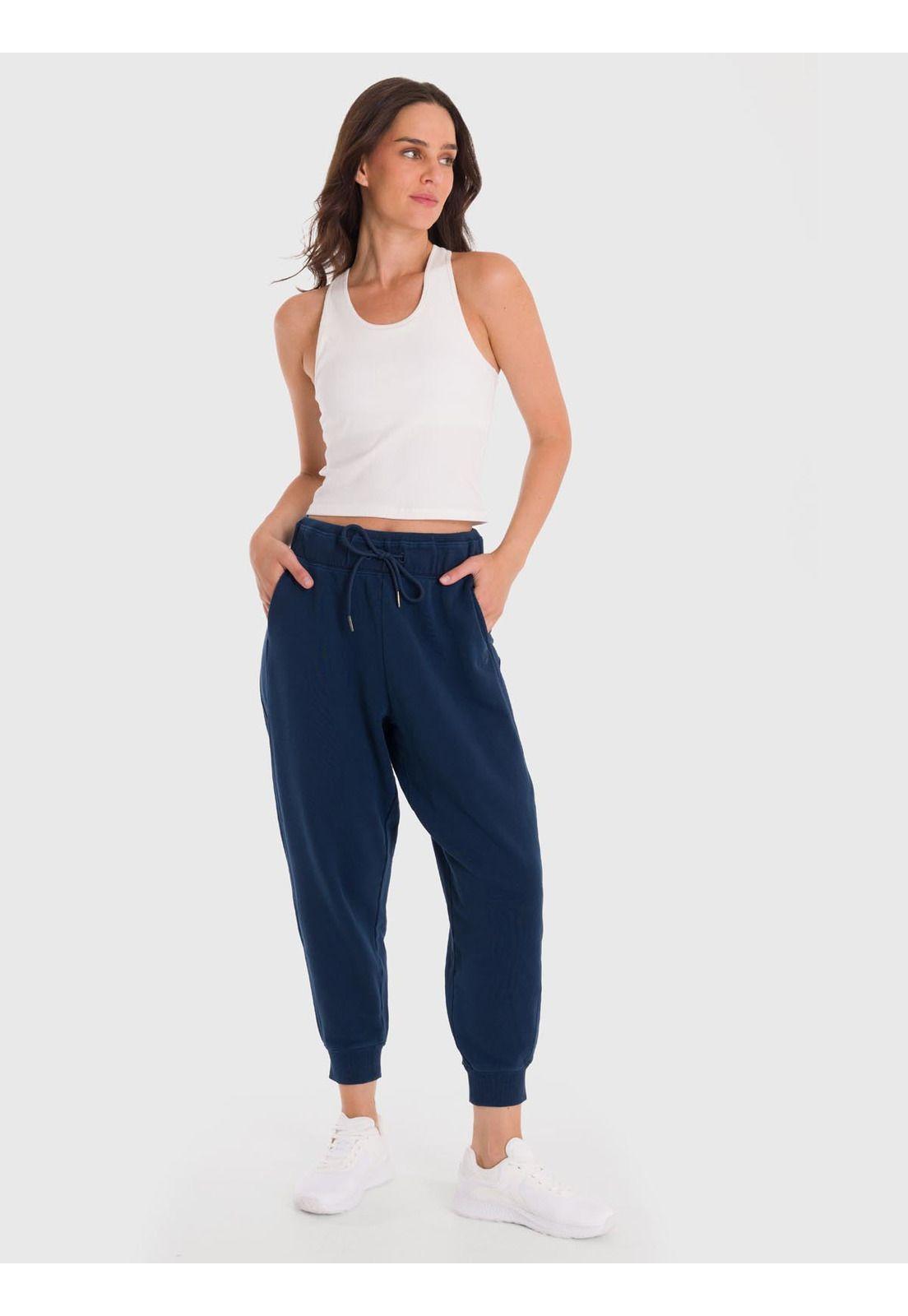 Pantalón Mujer Jogger Pant Creta Azul-1