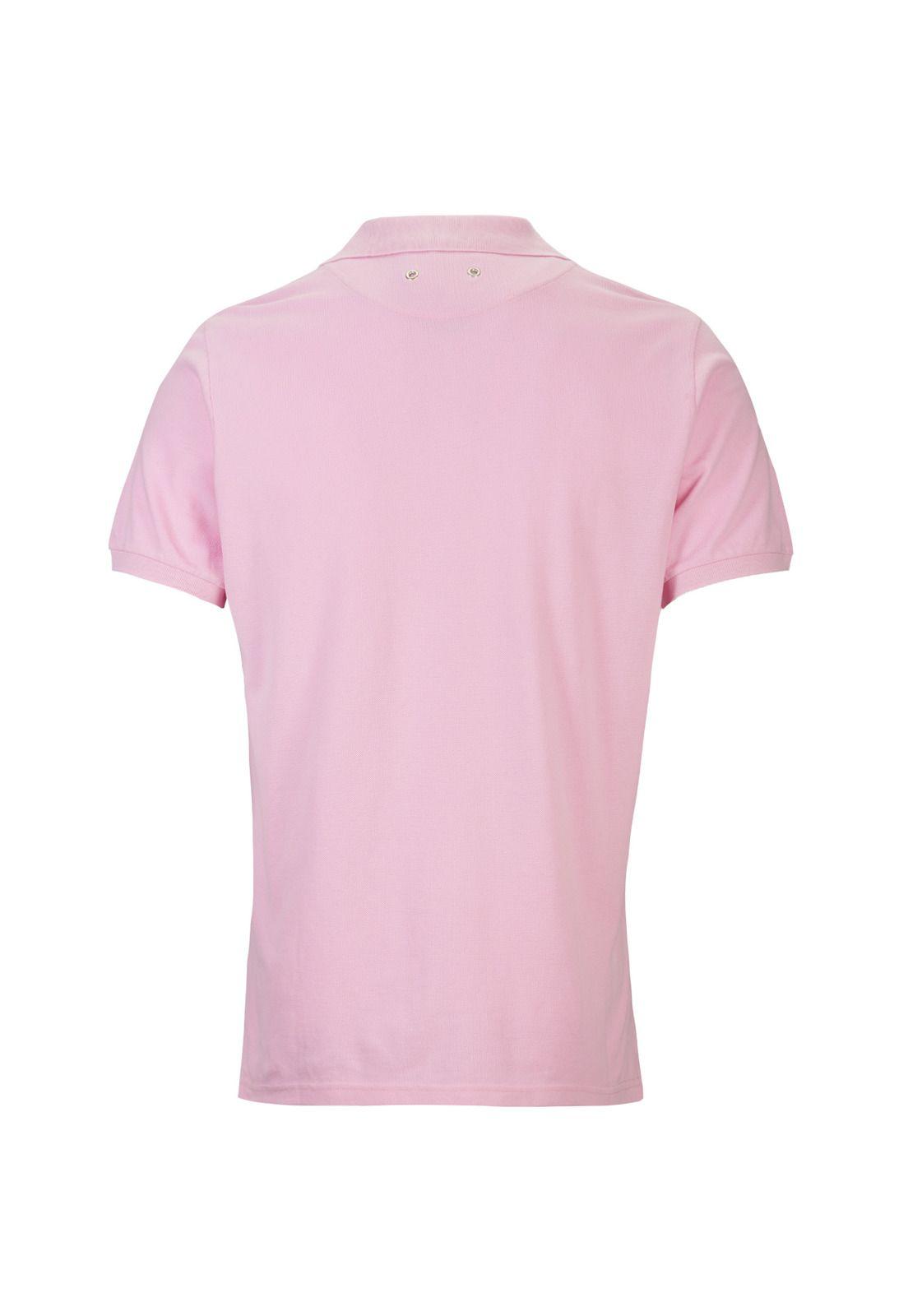 Polera Algodón Org Hombre Piquesport Rosado-1