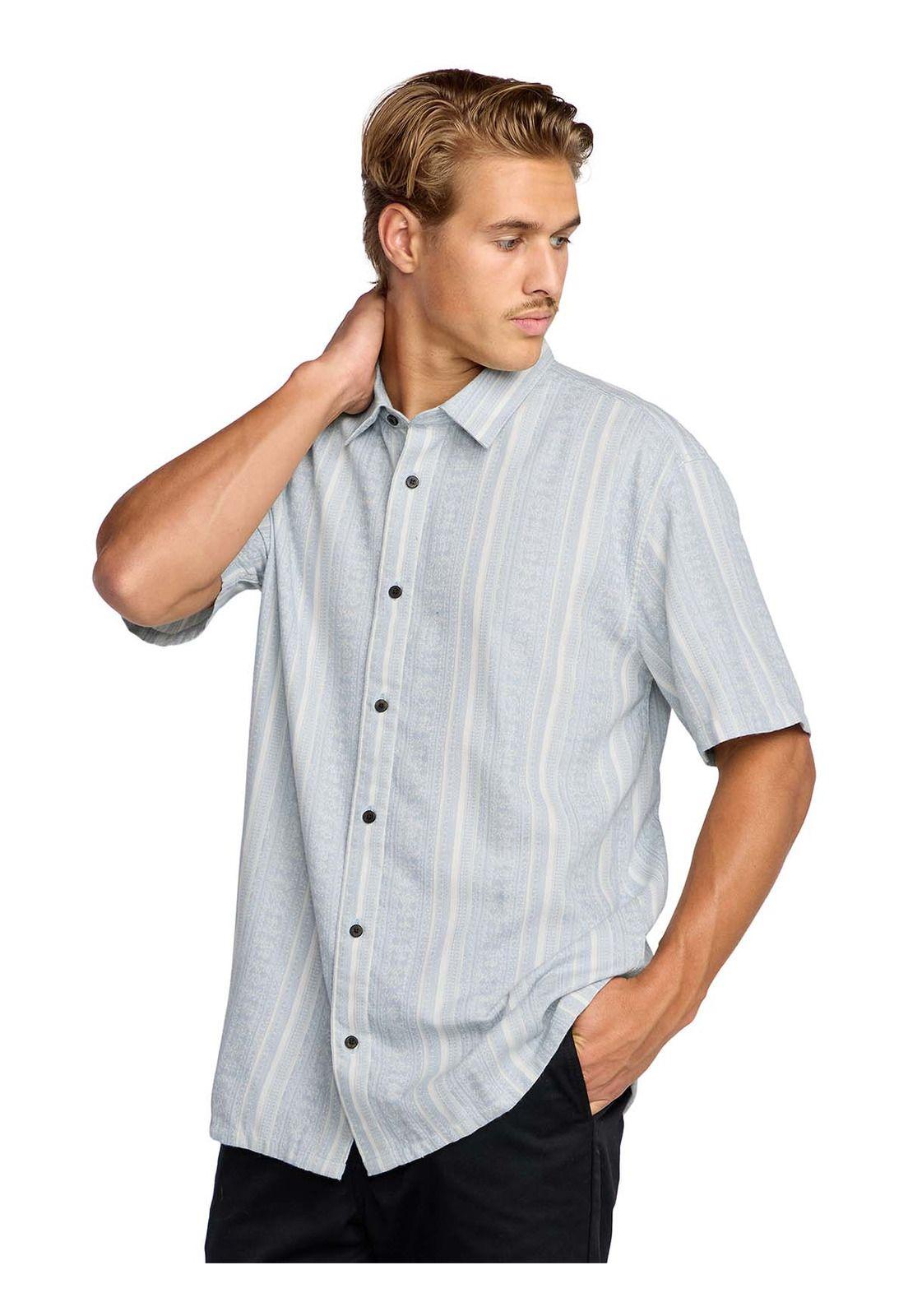 Camisa m/c Hombre Sunshines garage Azul-5