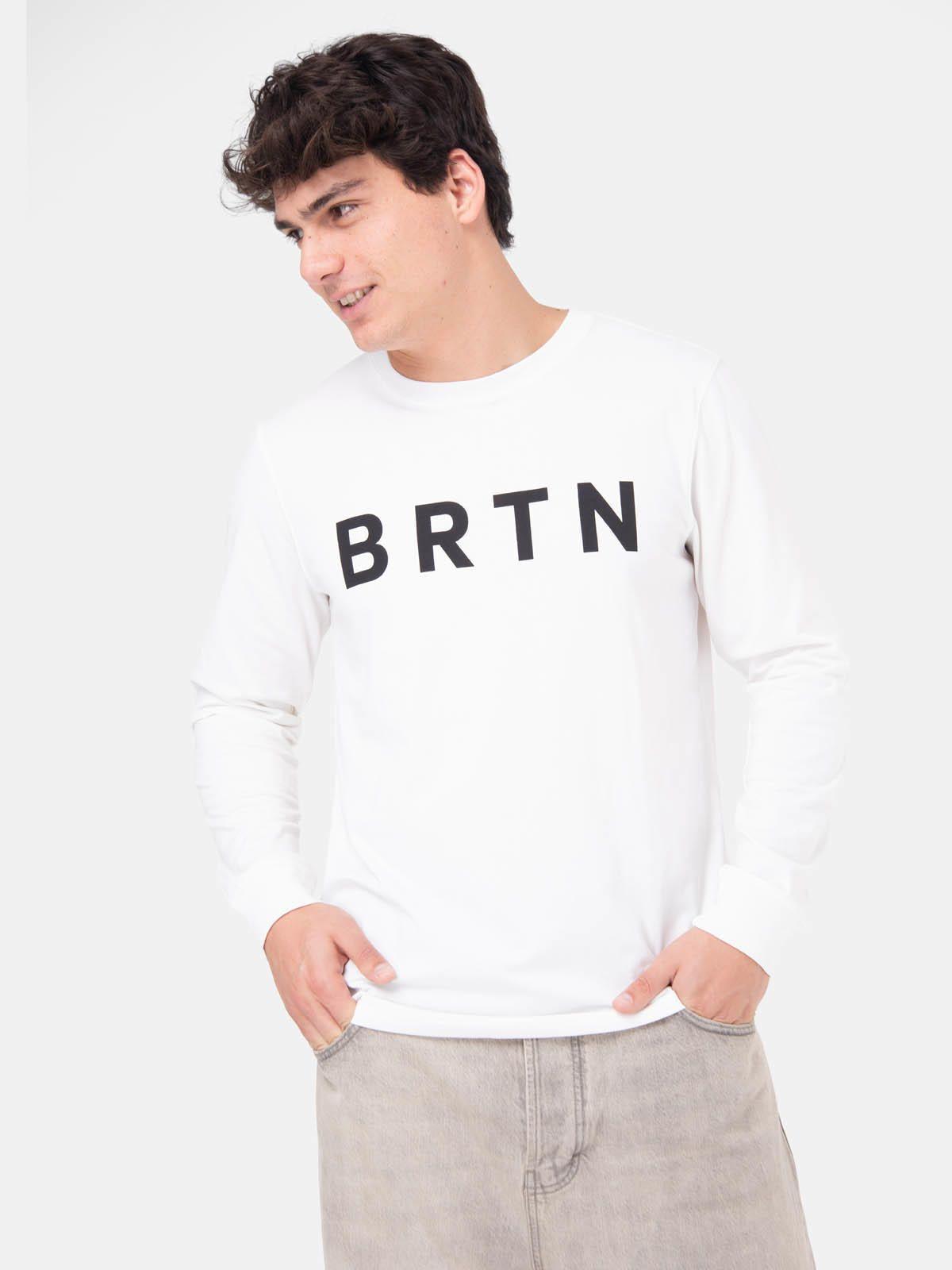 Polera M/L Hombre BRTN Blanco  -0