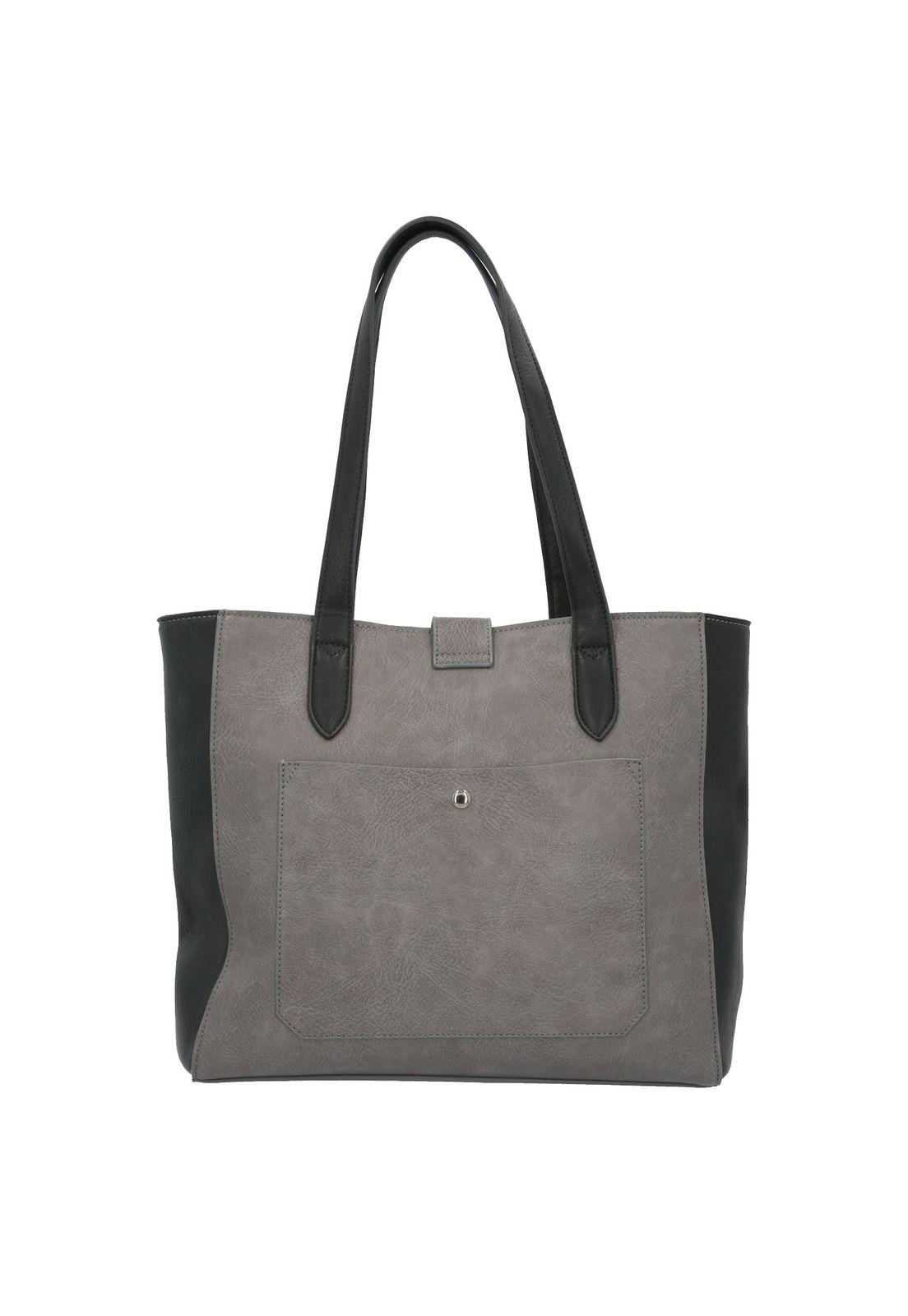 Cartera Mujer Davis Tote Gris-2