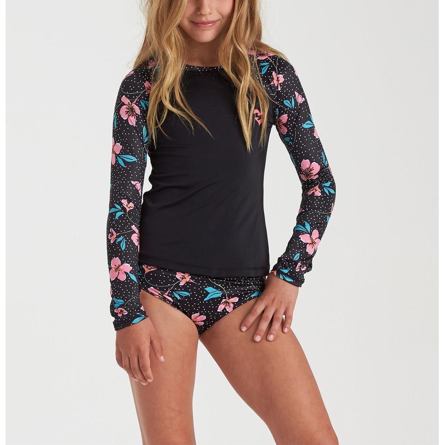 Polera De Agua  Night Out Ls Rg Negro Niña-0