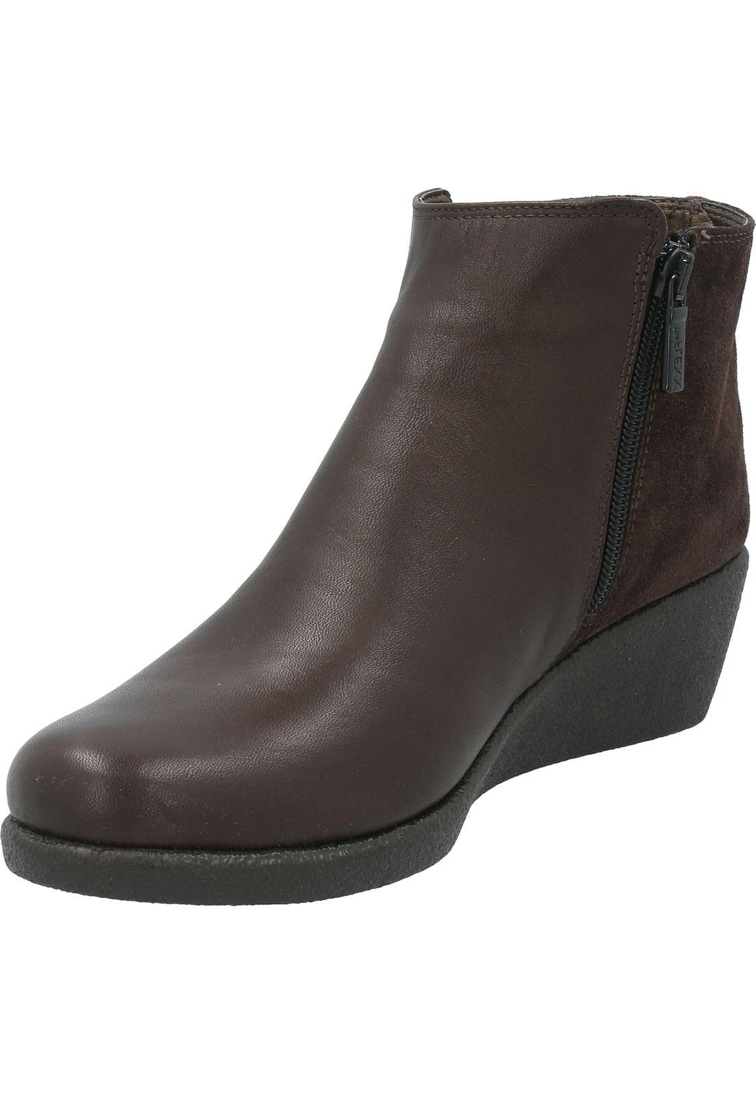 Botin Cuero Mujer Bloom Marrón-4