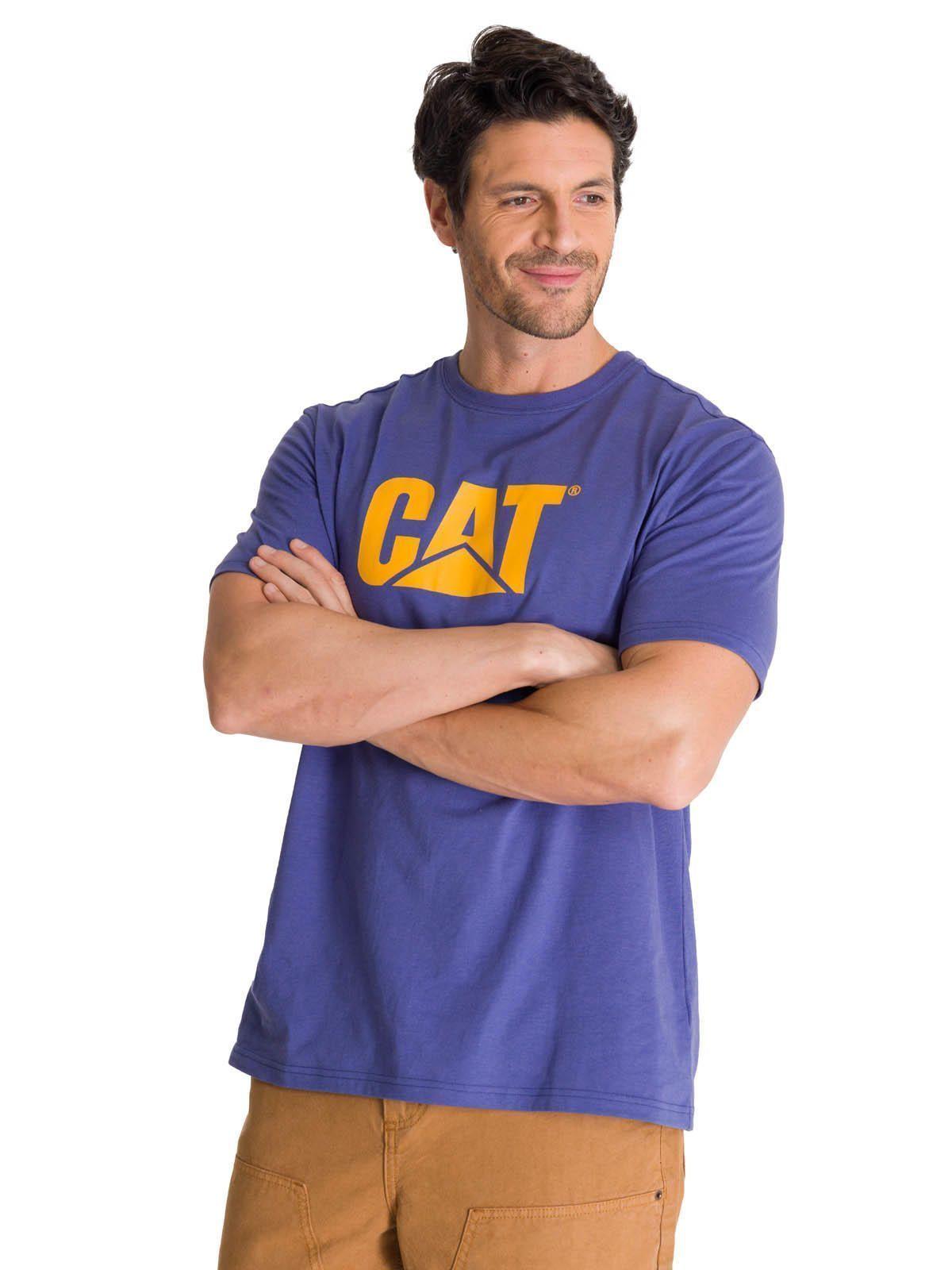 Polera Manga Corta Hombre Cuello Redondo Azul-1