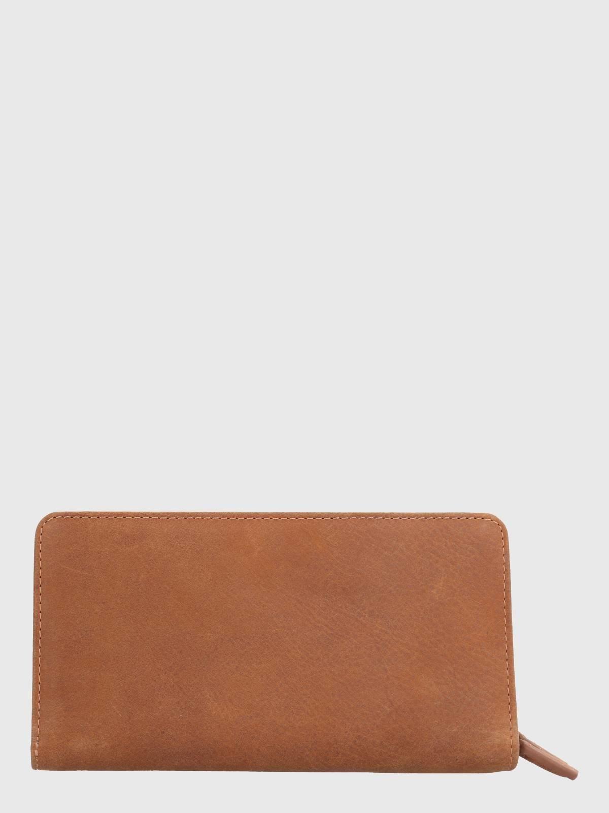 Billetera Cuero Mujer Th Morgan Wallet Café-1