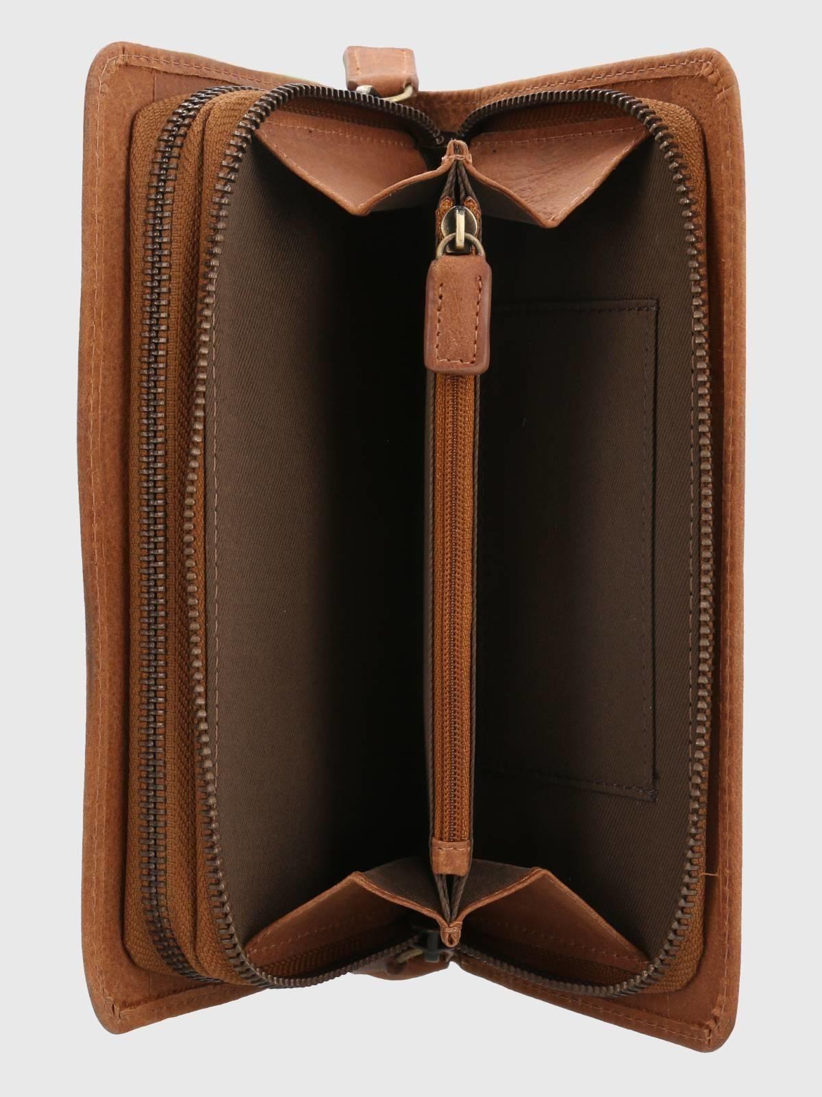 Billetera Cuero Mujer Th Morgan Wallet Café-3