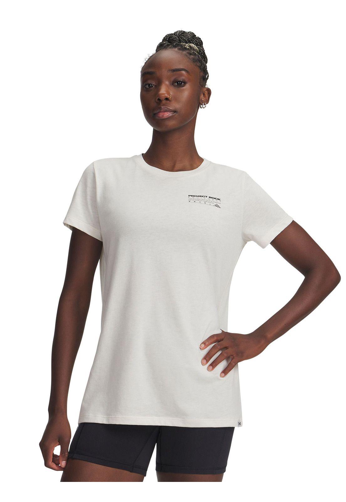 Polera Manga Corta Training para mujer Project Rock café -0