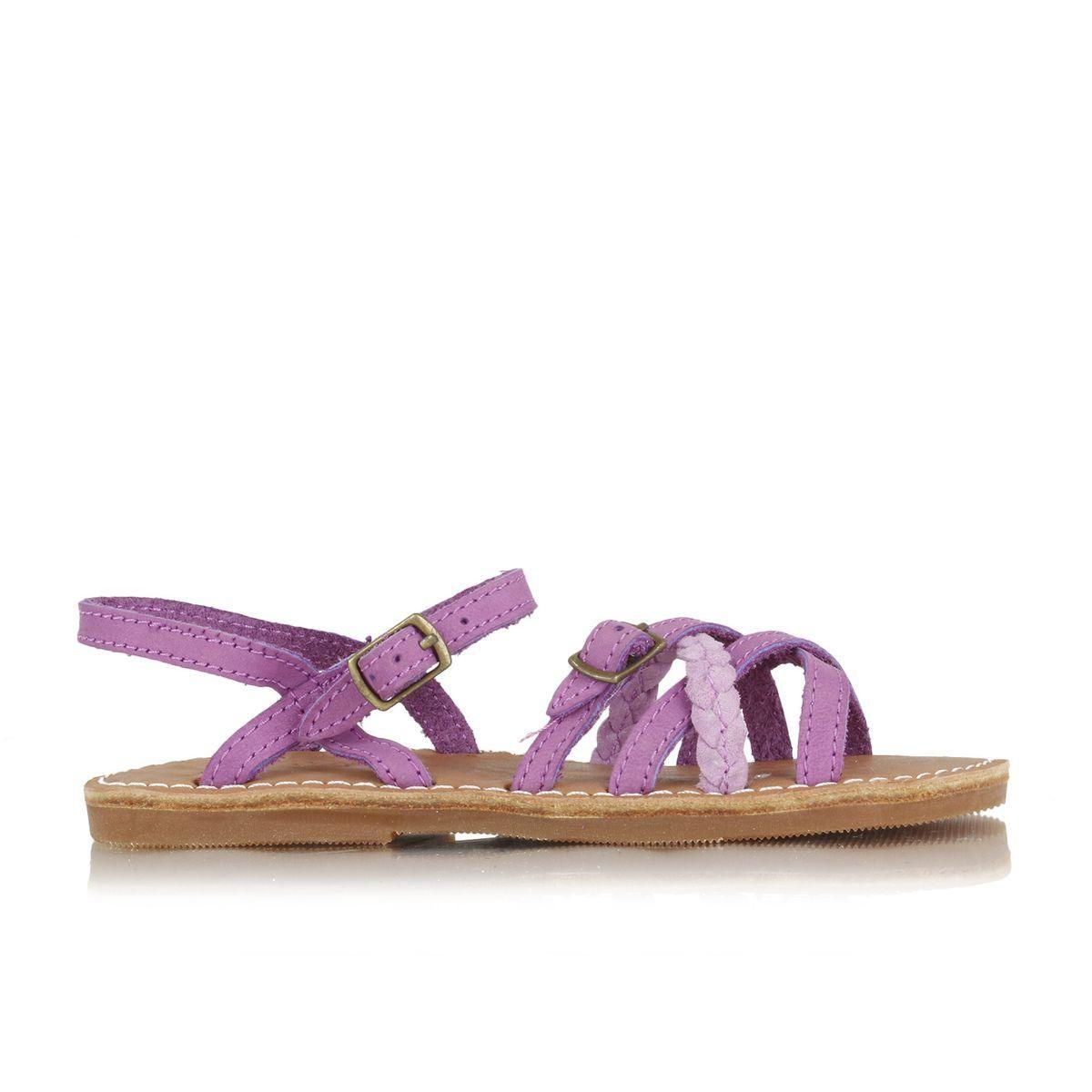 Sandalia Nina Cuero Isla Multicolor-1