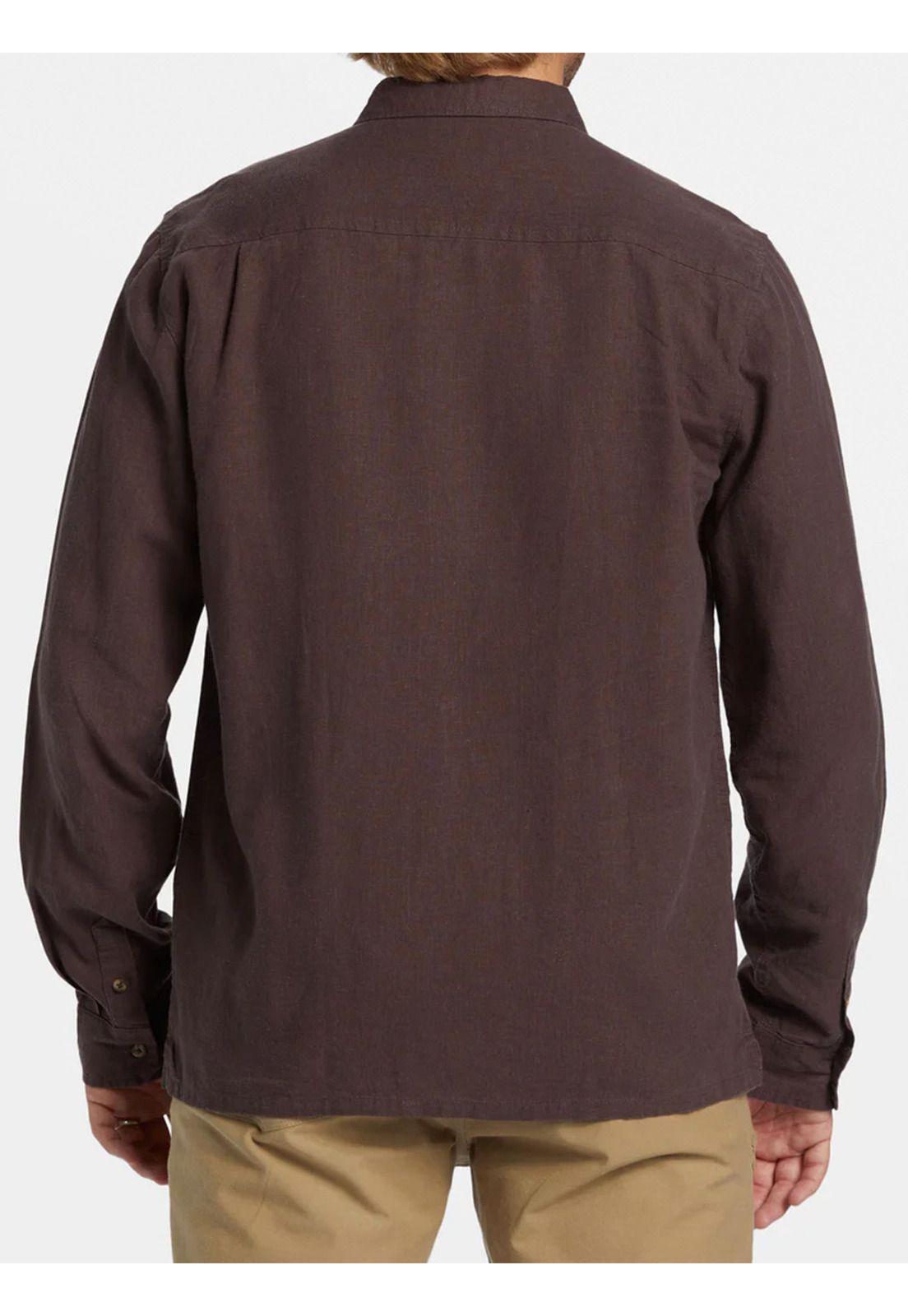 Camisa Manga Larga Hombre Ricardo Cafe-1