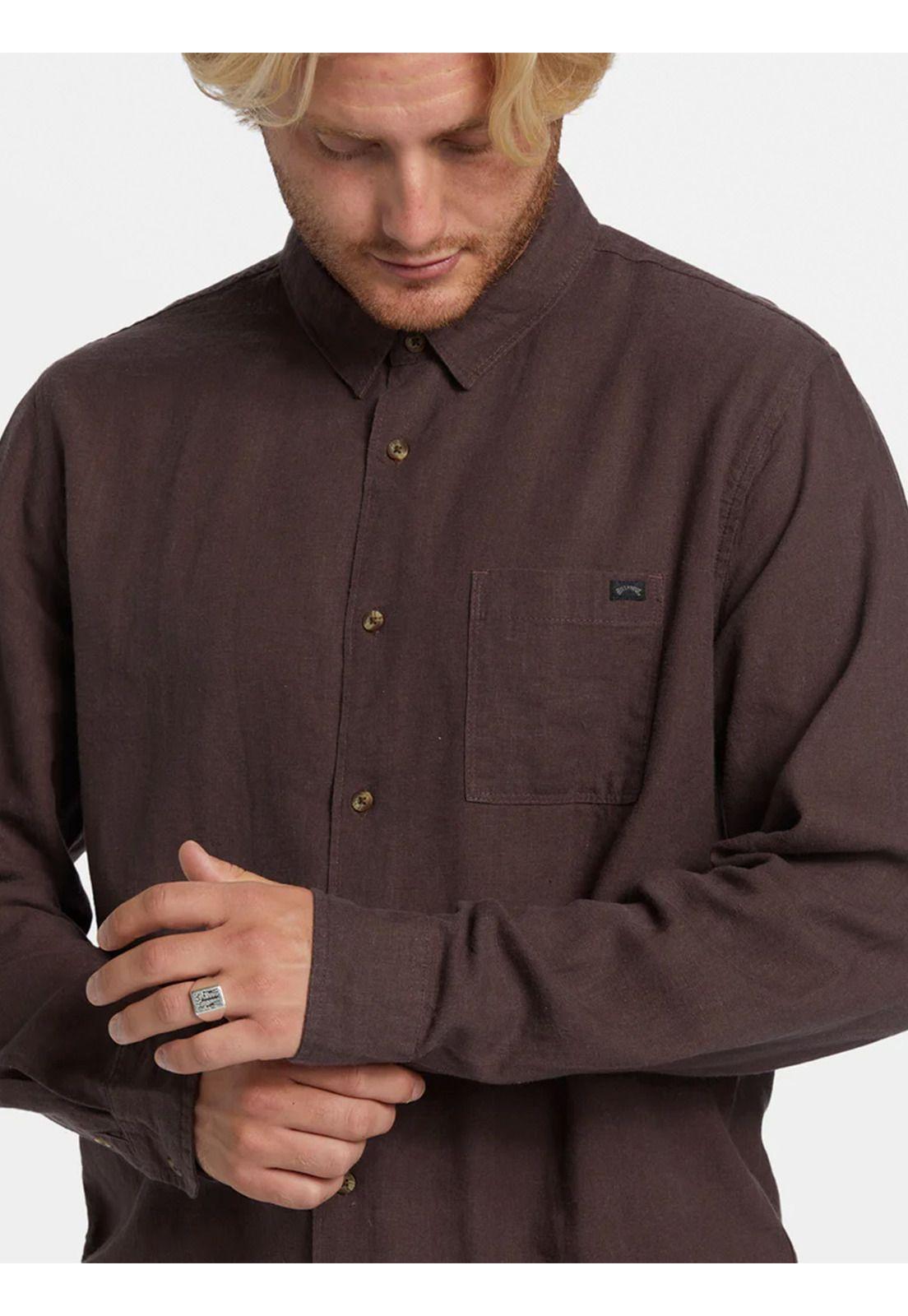 Camisa Manga Larga Hombre Ricardo Cafe-2