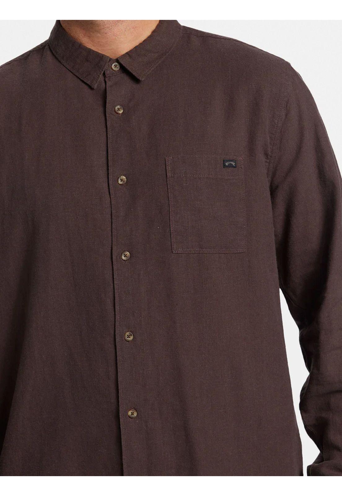 Camisa Manga Larga Hombre Ricardo Cafe-3