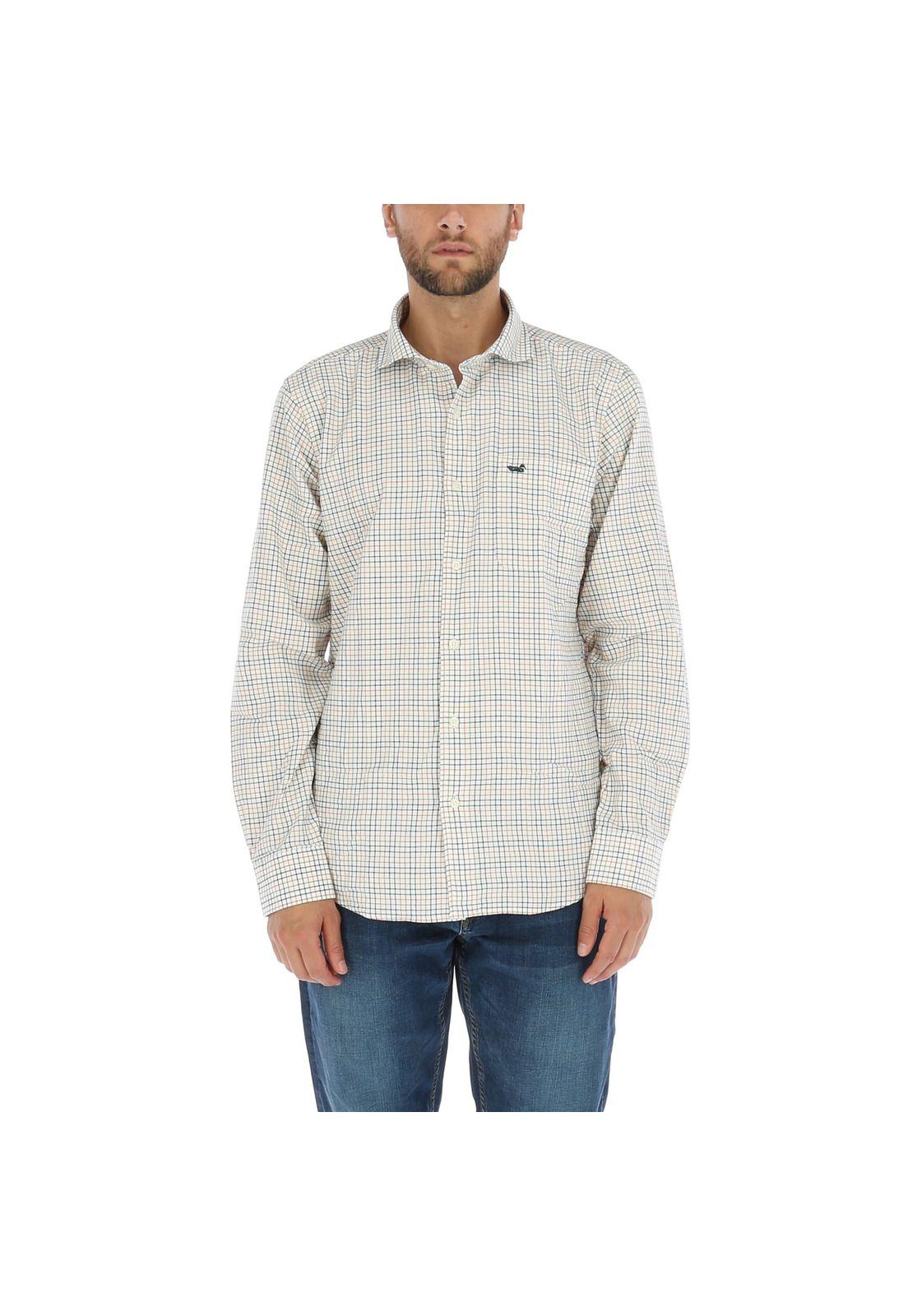 Camisa Algodón Hombre Viyella Crema-0