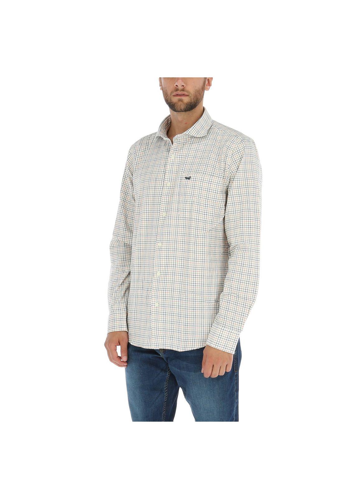 Camisa Algodón Hombre Viyella Crema-1