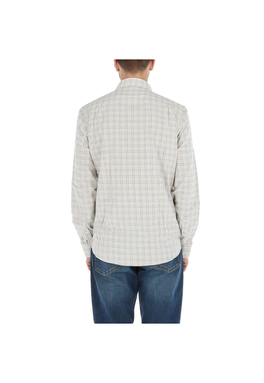 Camisa Algodón Hombre Viyella Crema-2