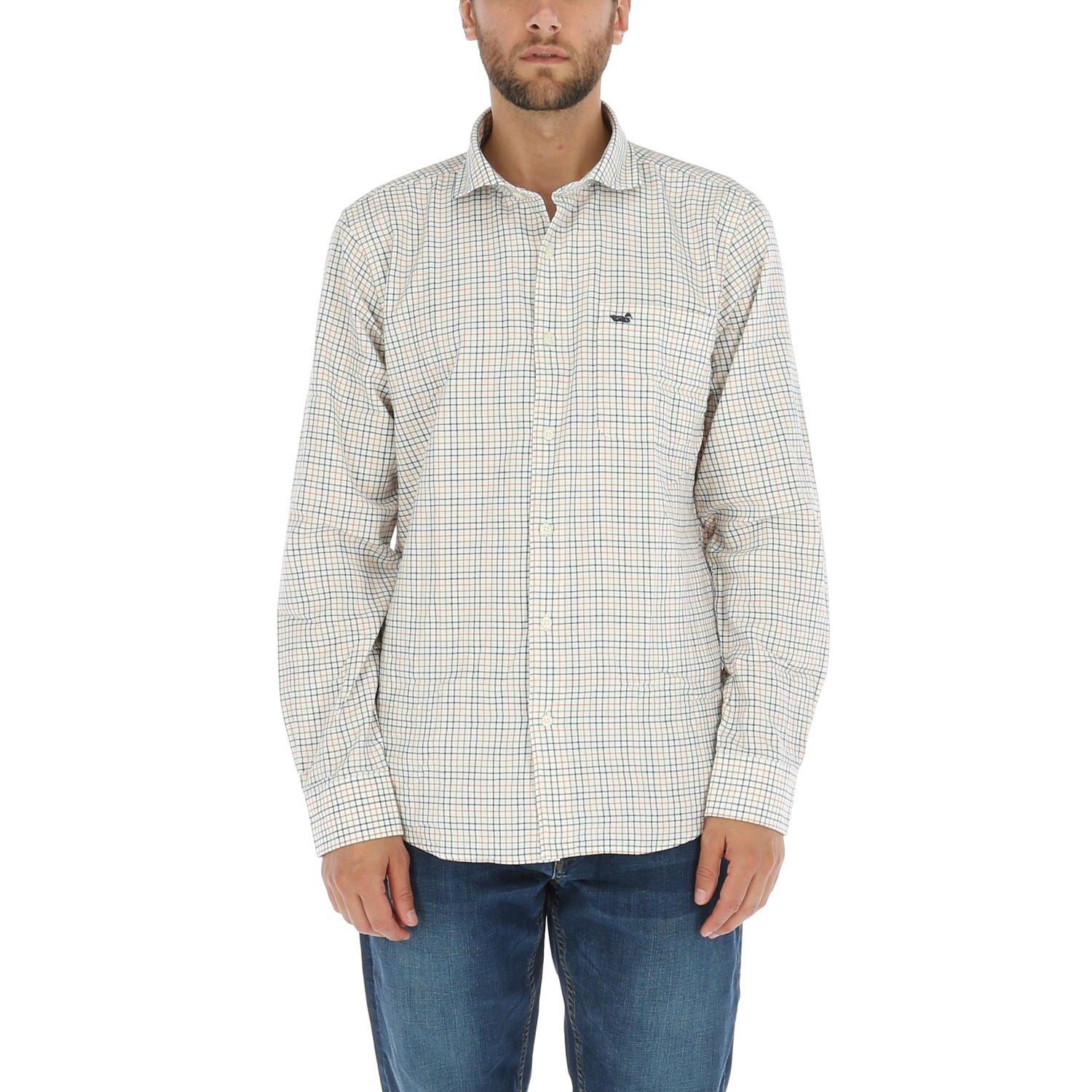 Camisa Algodón Hombre Viyella Crema-0