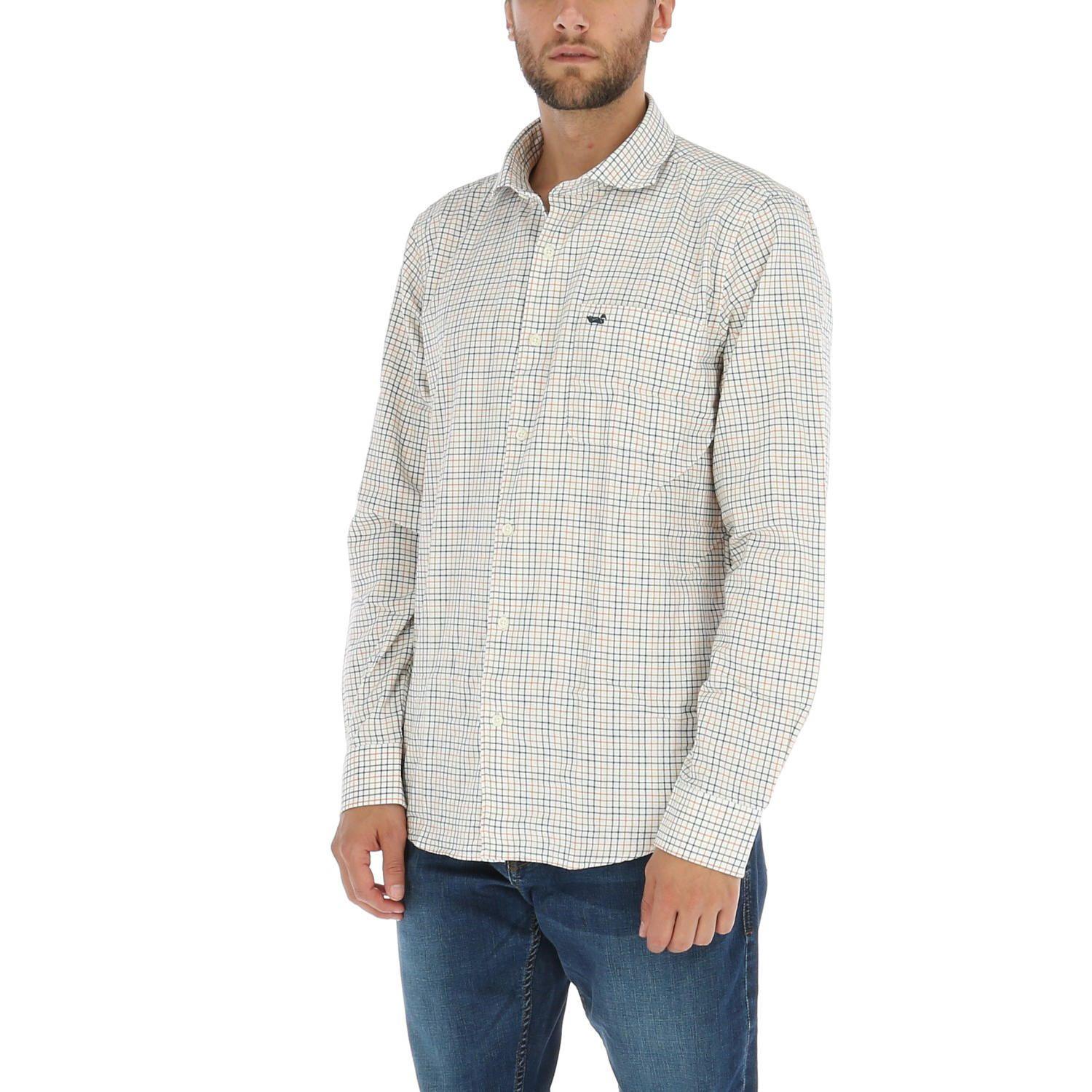 Camisa Algodón Hombre Viyella Crema-1